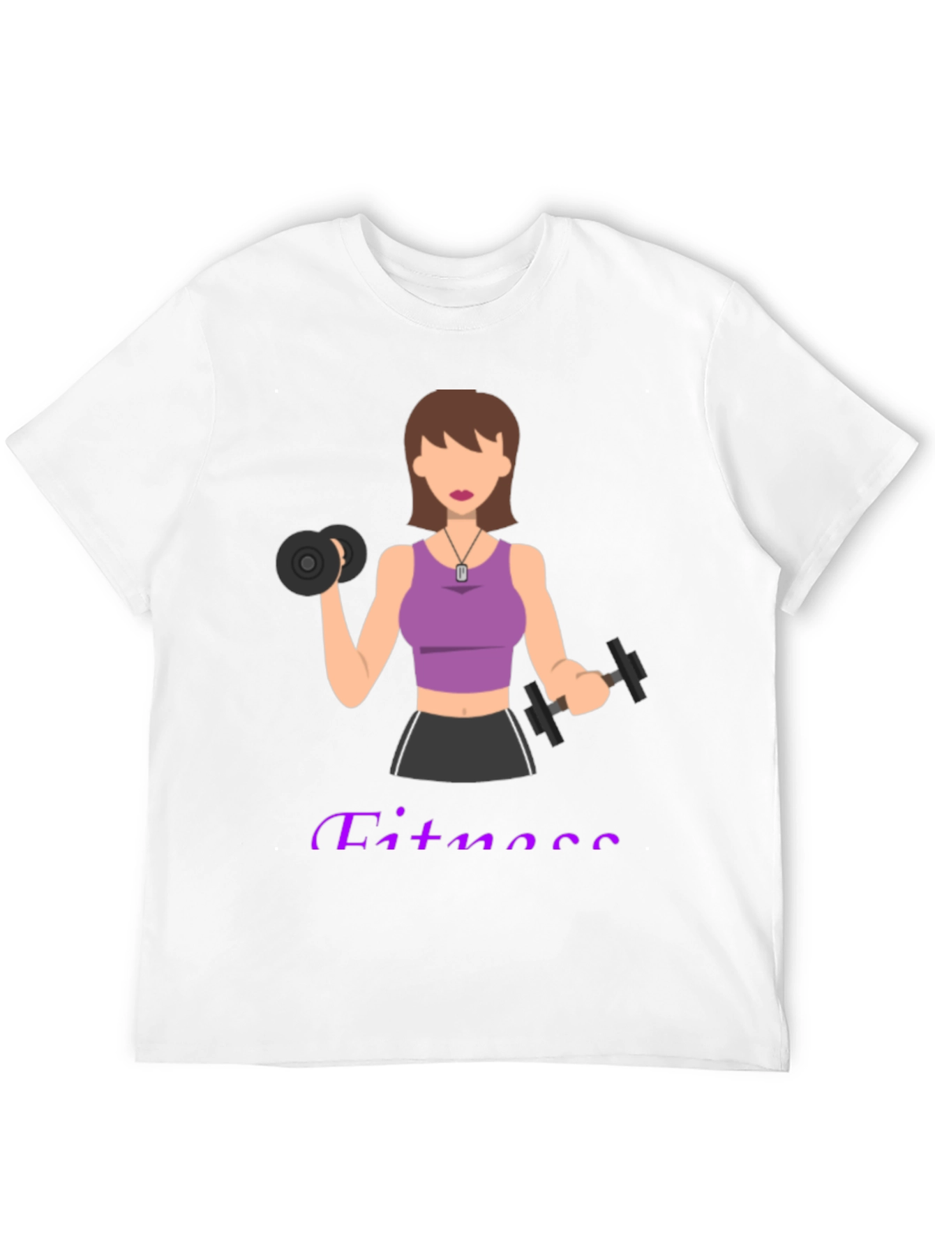 Fitness Woman Graphic T-Shirt - Workout Motivation Tee