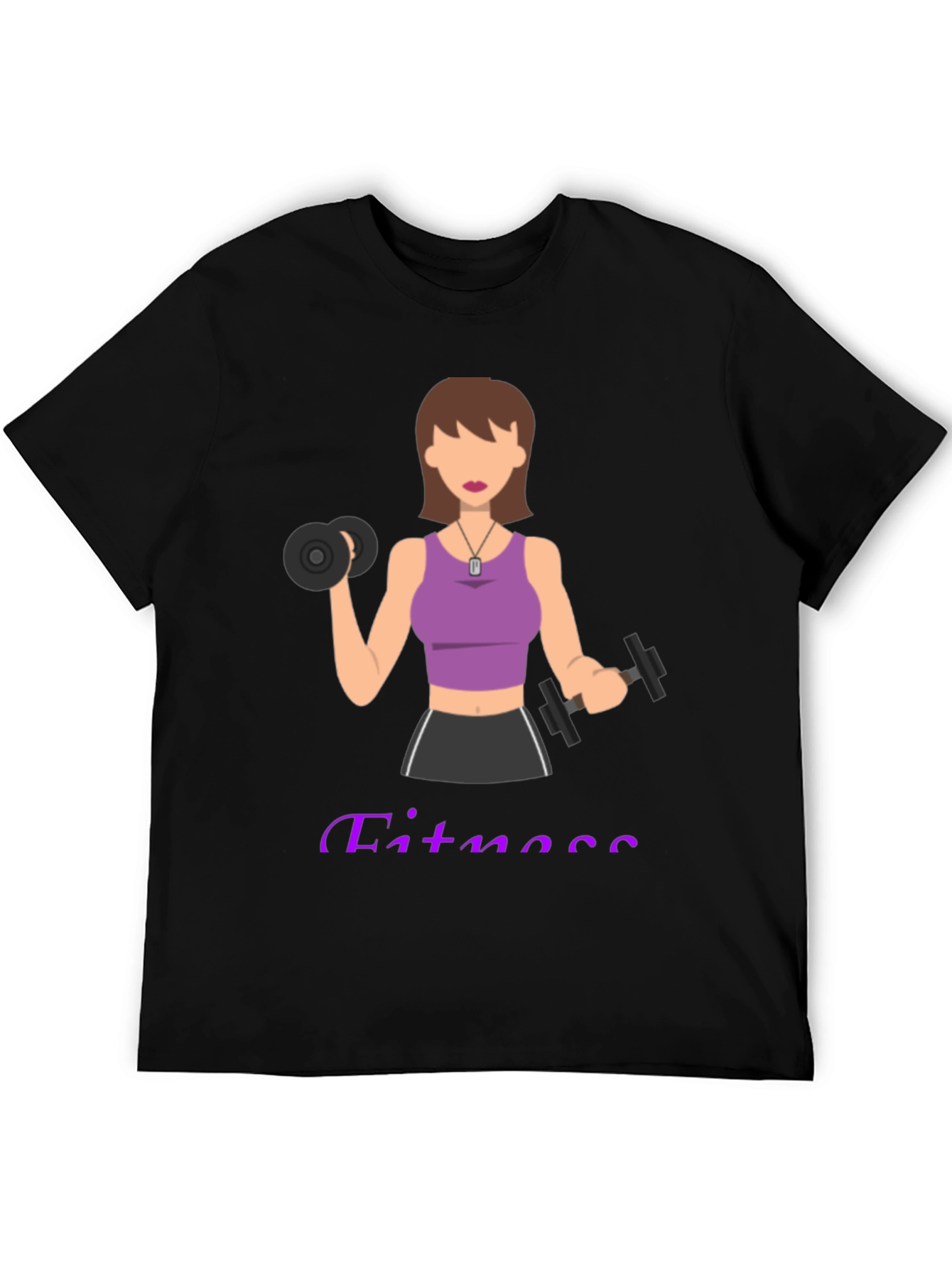 Fitness Woman Graphic T-Shirt - Workout Motivation Tee