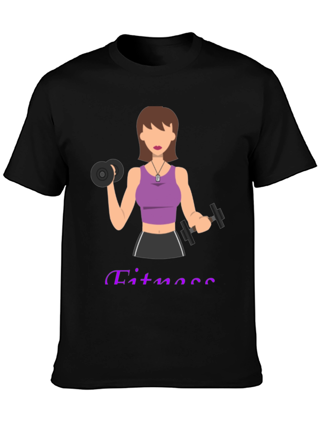 Fitness Woman Graphic T-Shirt - Workout Motivation Tee