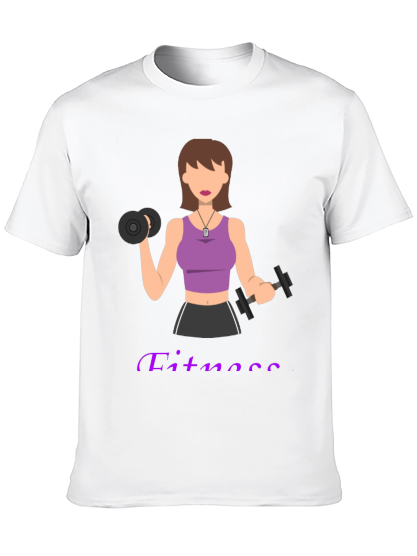 Fitness Woman Graphic T-Shirt - Workout Motivation Tee