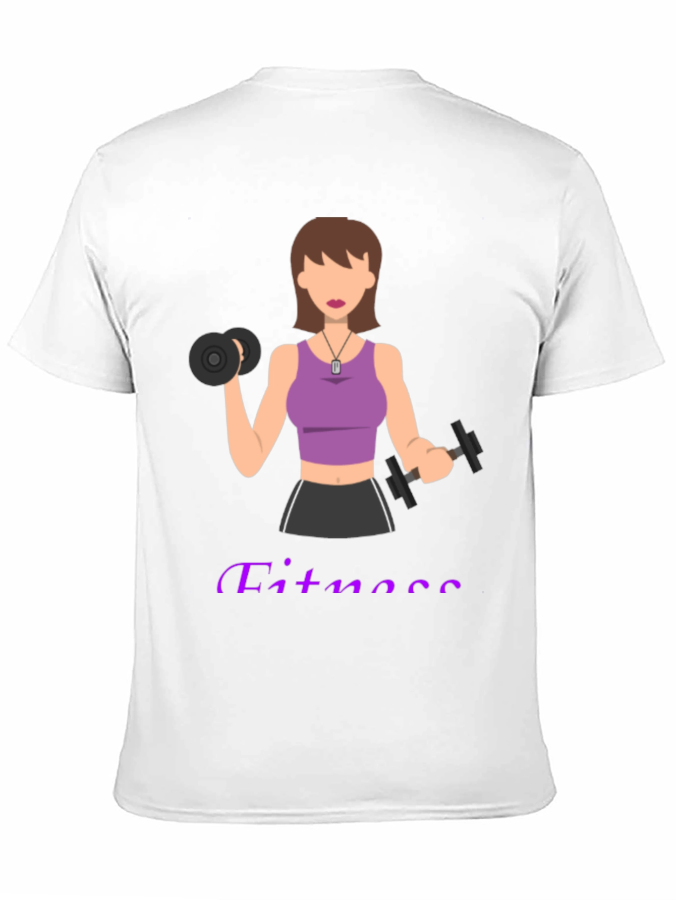 Fitness Woman Graphic T-Shirt - Workout Motivation Tee
