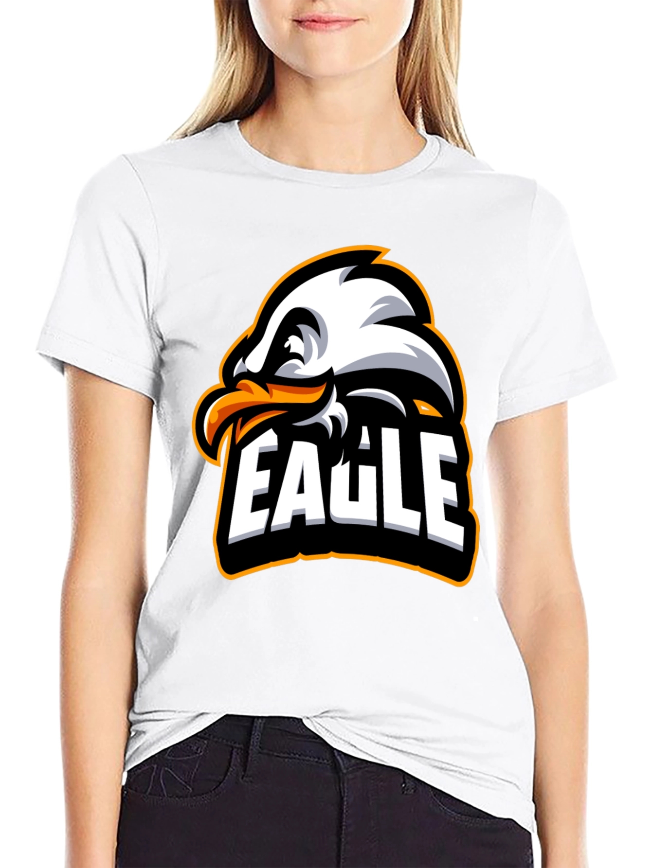 Cool Eagle Graphic T-Shirt - Black