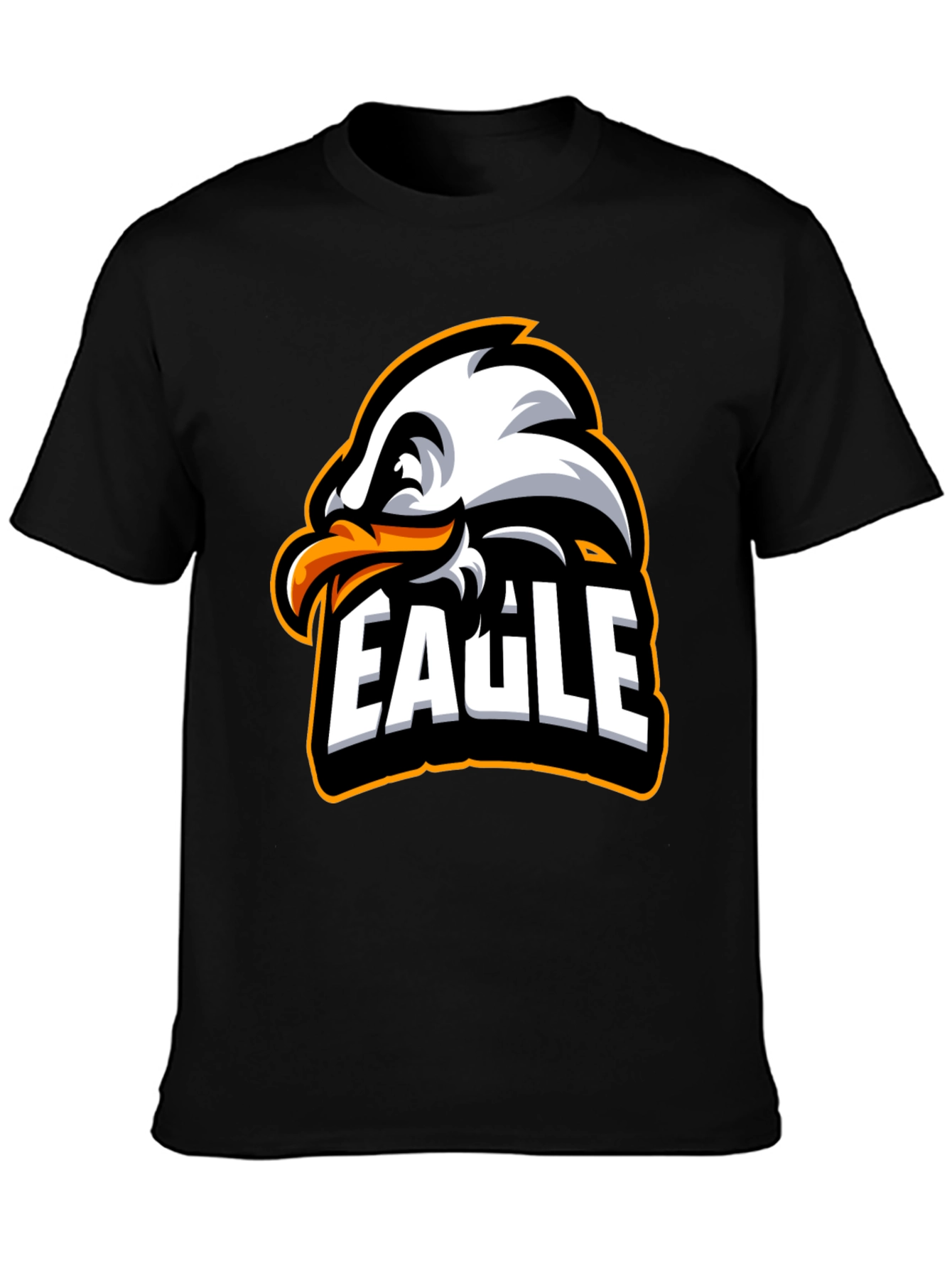 Cool Eagle Graphic T-Shirt - Black