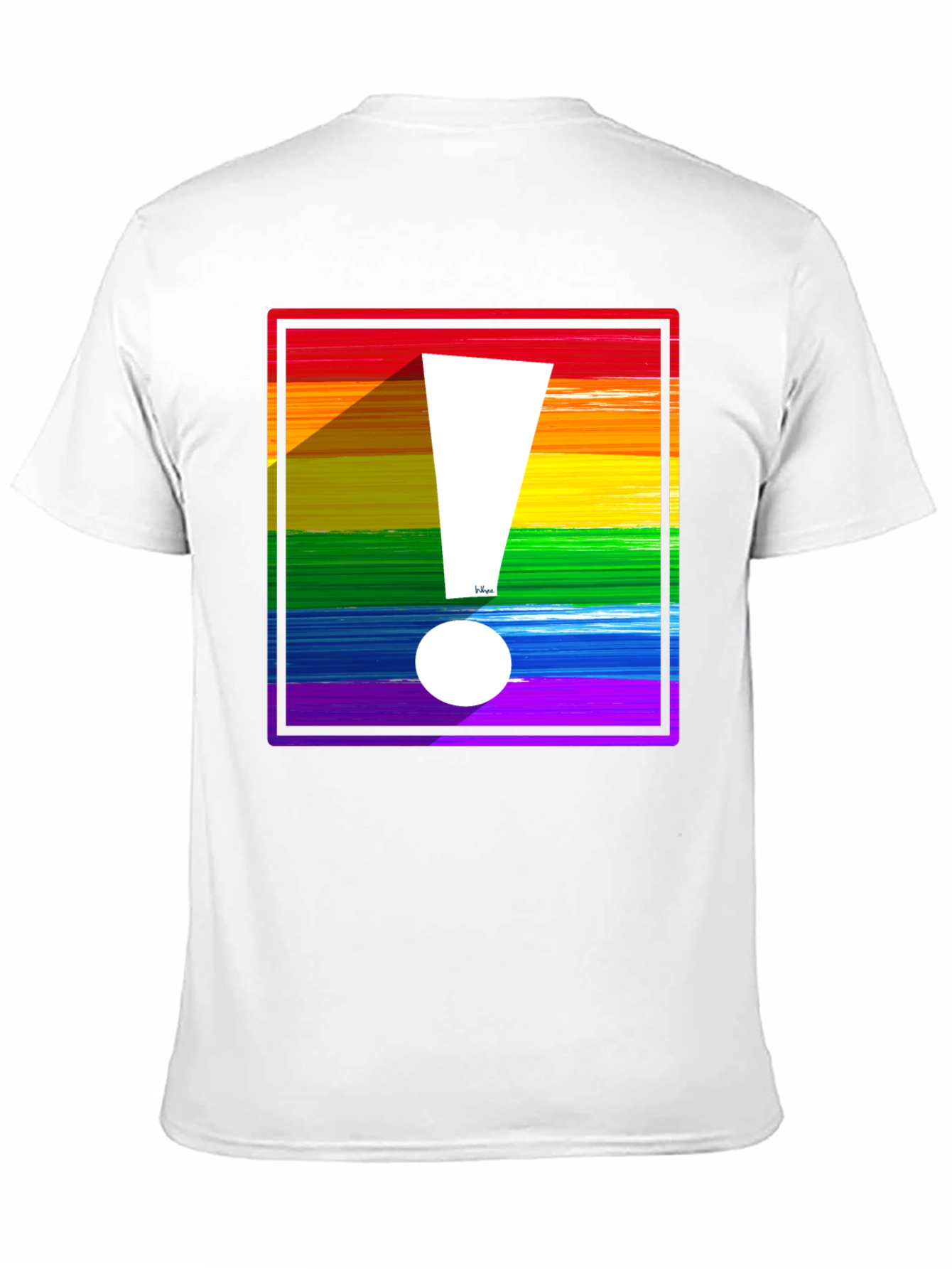 Rainbow Exclamation Tee - Bold Pride Statement