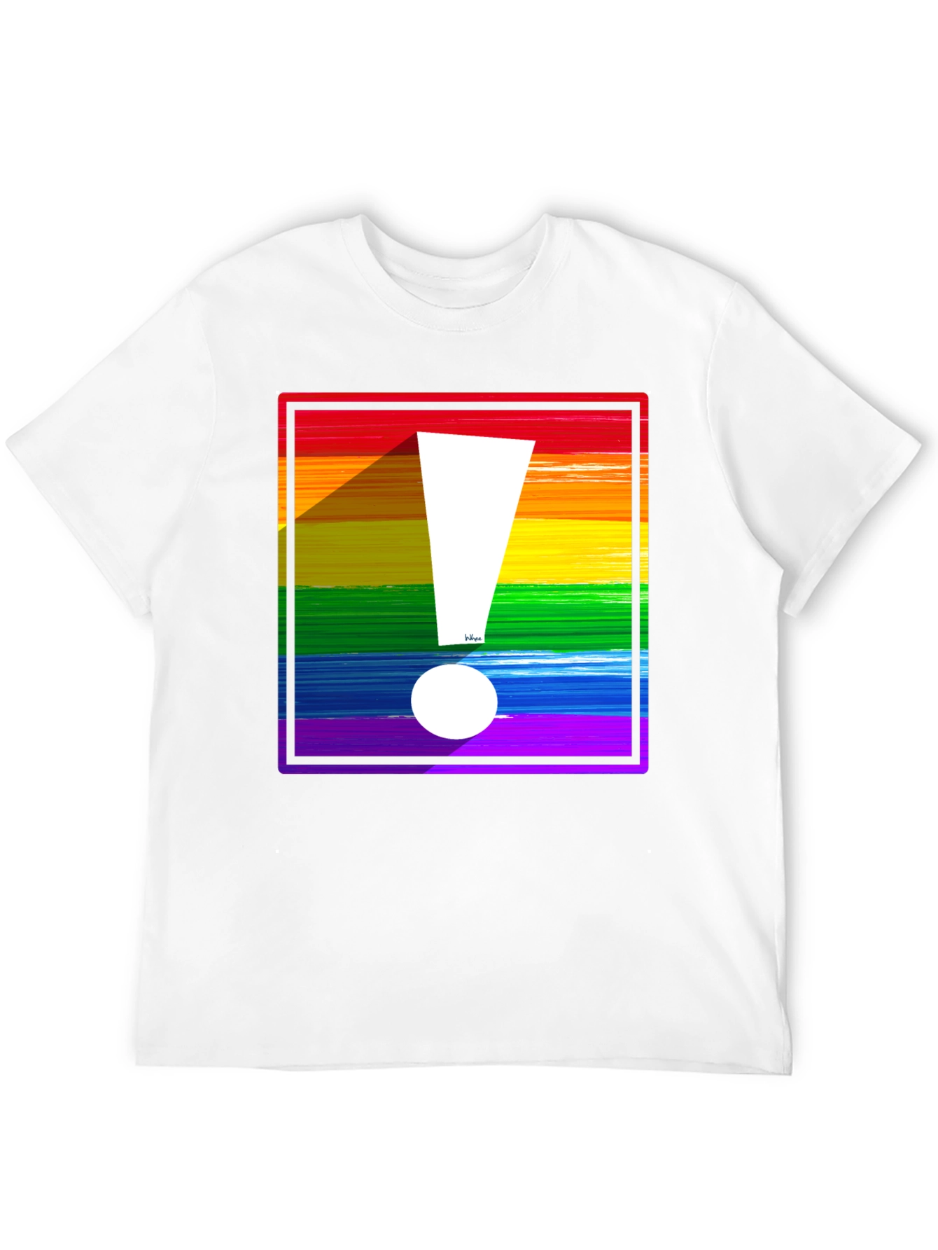 Rainbow Exclamation Tee - Bold Pride Statement