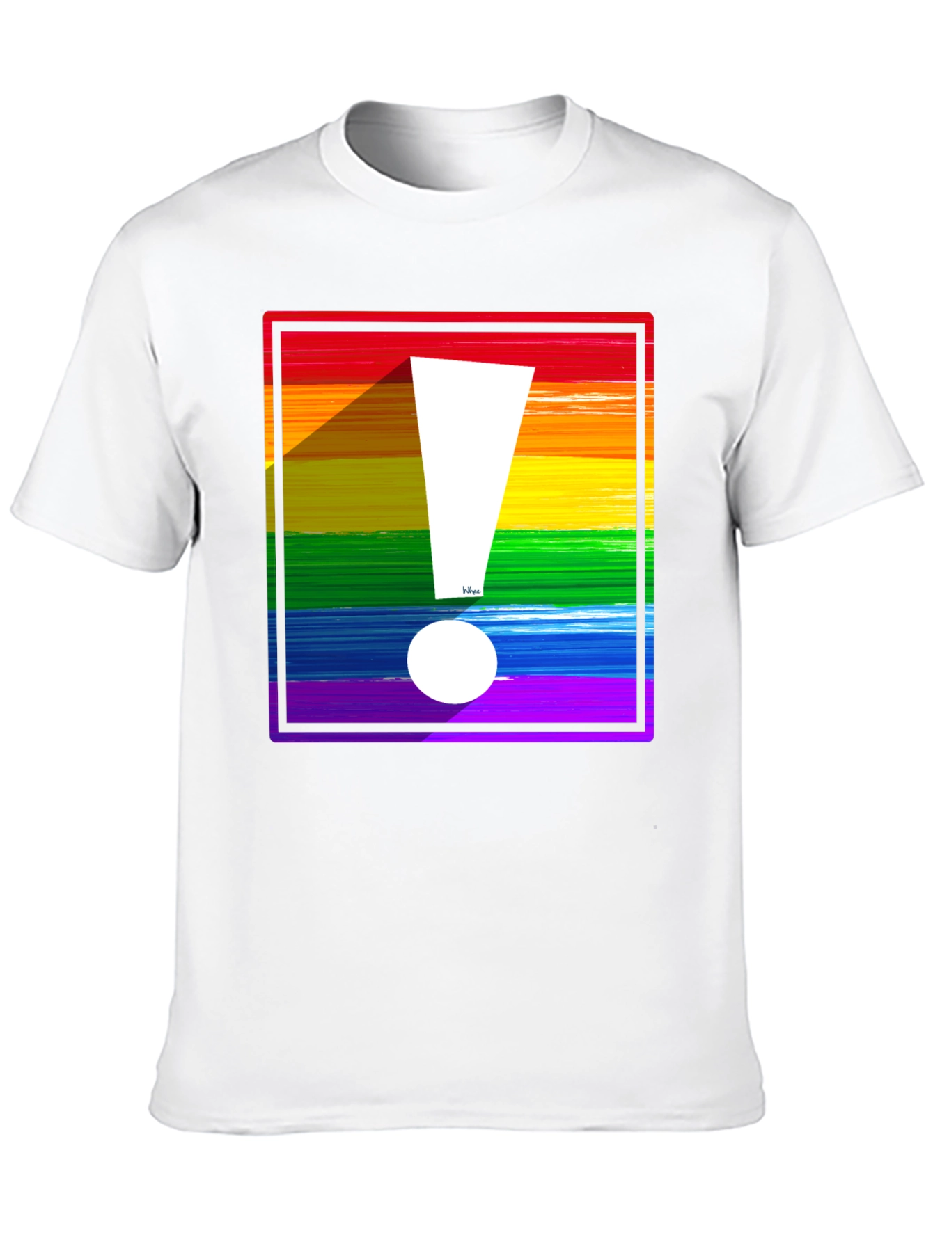 Rainbow Exclamation Tee - Bold Pride Statement