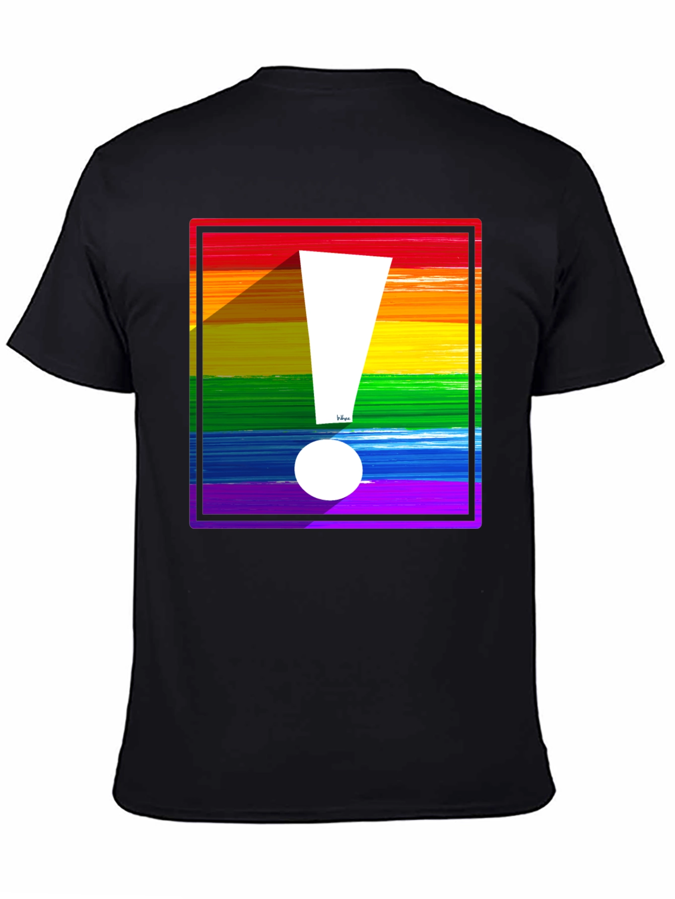 Rainbow Exclamation Tee - Bold Pride Statement