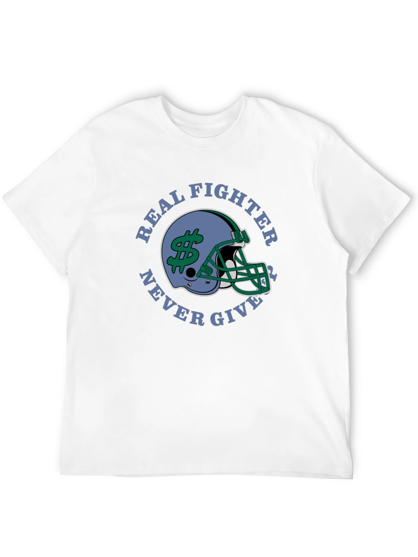 Real Fighter Never Give Up T-Shirt