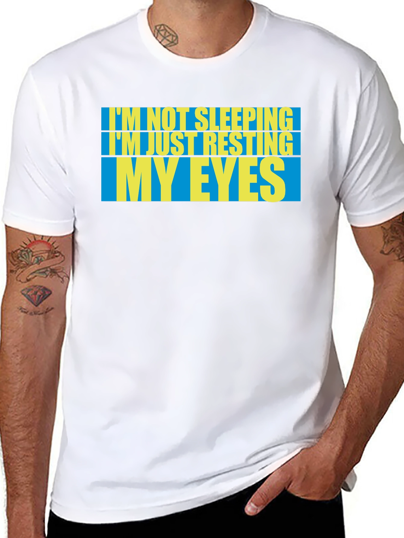 Resting My Eyes T-Shirt - Funny Sleep Tee