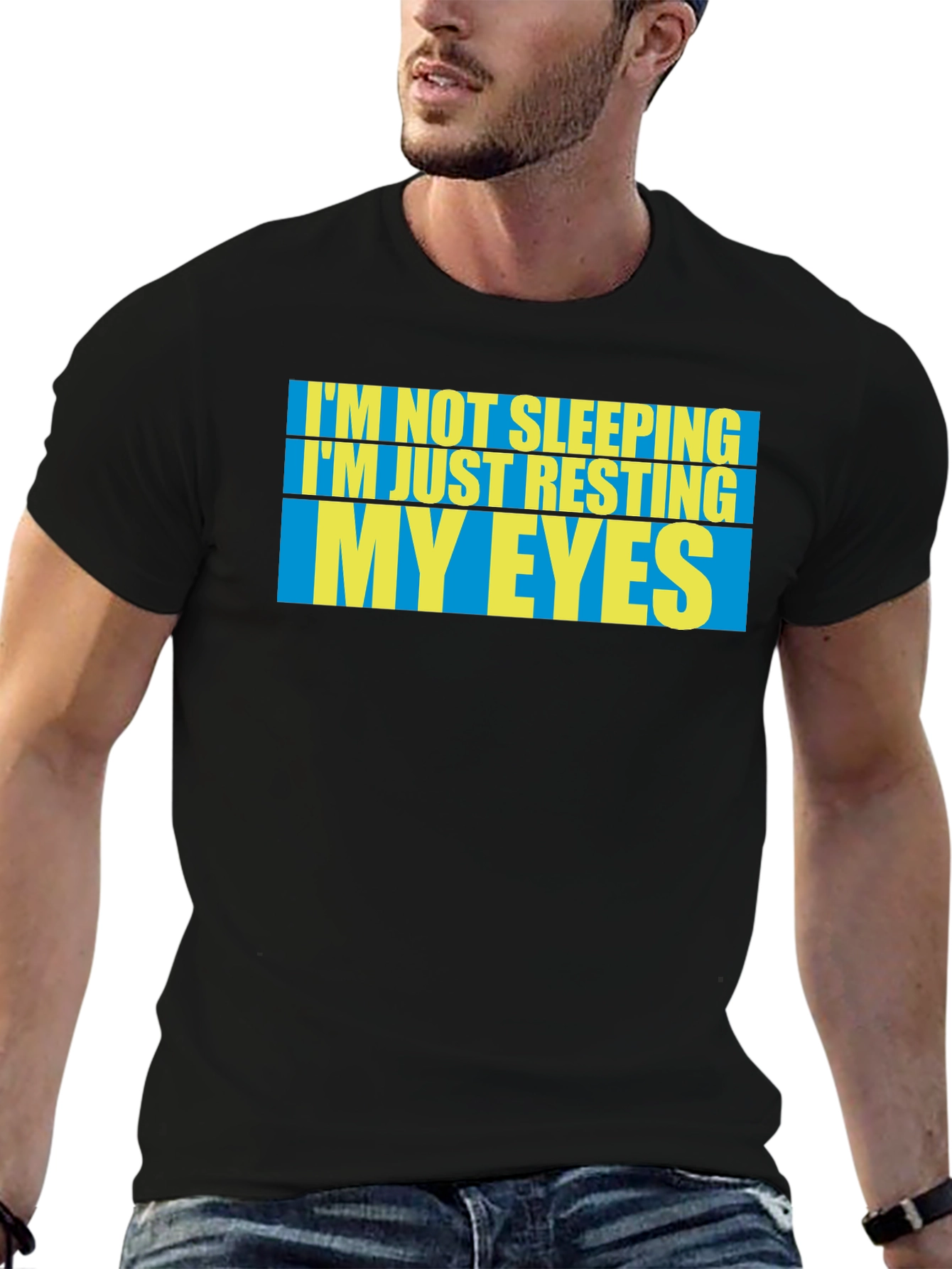 Resting My Eyes T-Shirt - Funny Sleep Tee