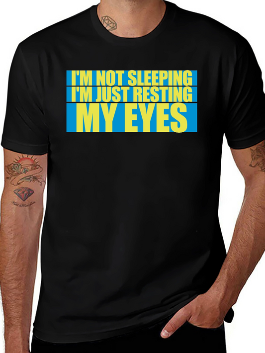 Resting My Eyes T-Shirt - Funny Sleep Tee