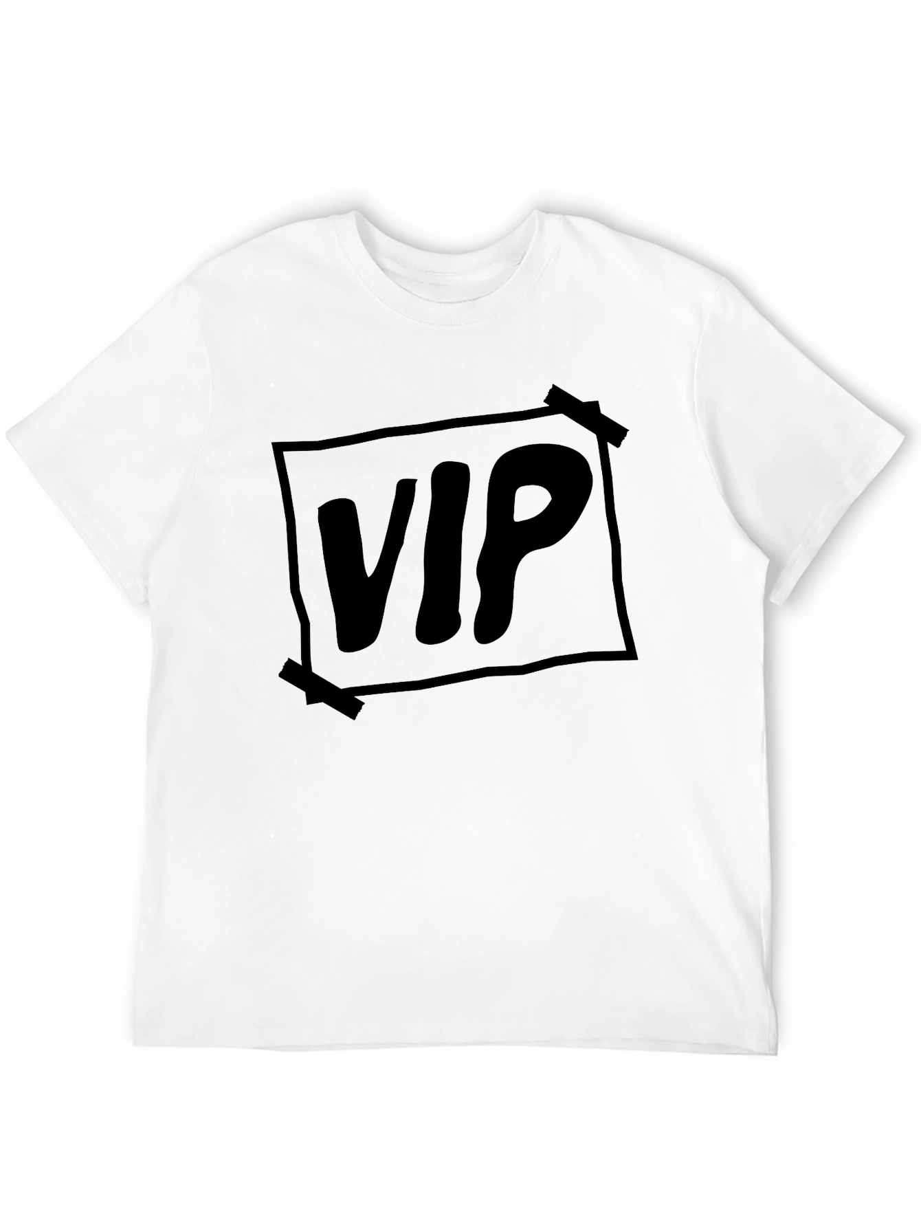 VIP Black Graphic Tee - Trendy Casual Style