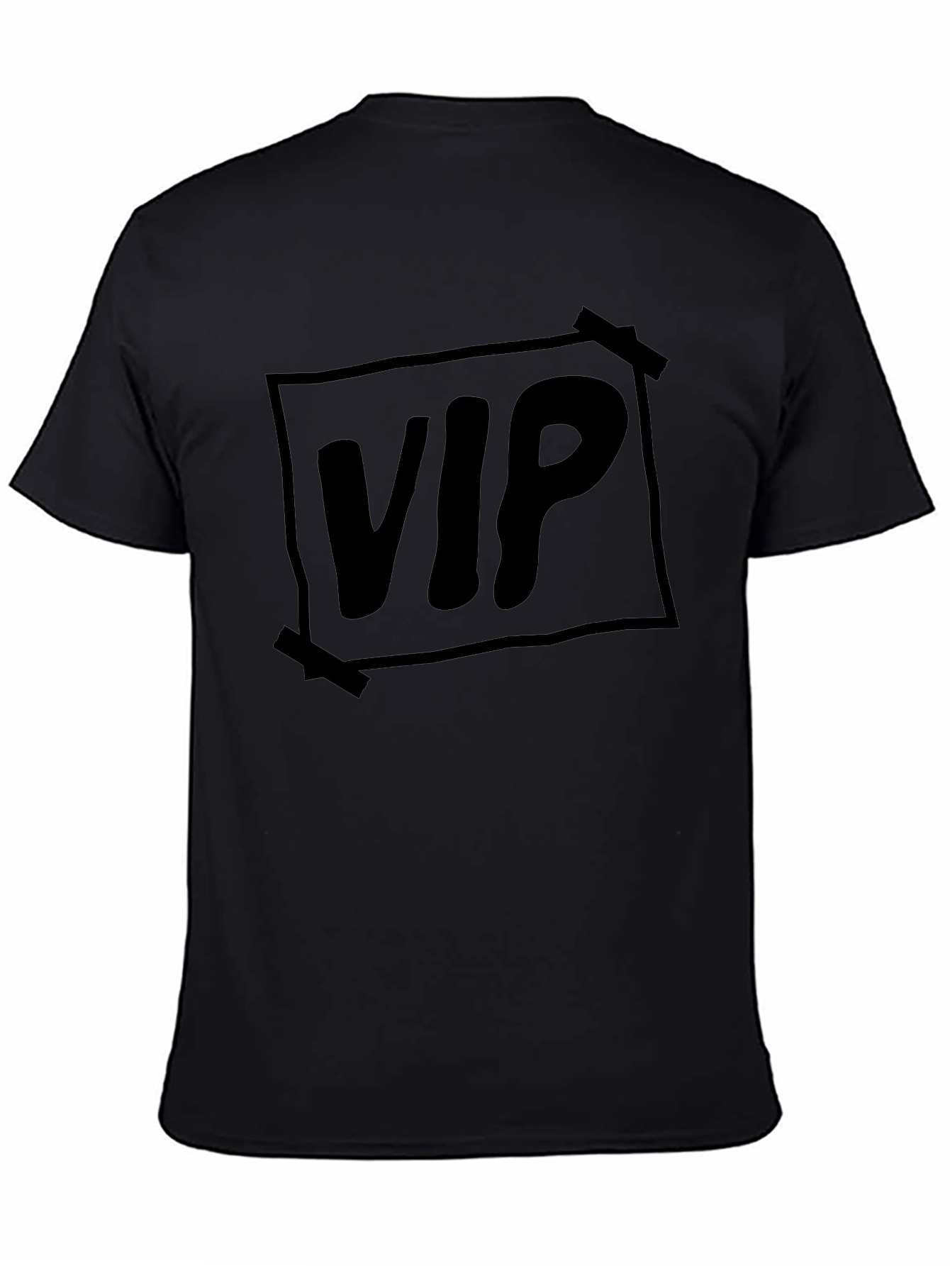 VIP Black Graphic Tee - Trendy Casual Style