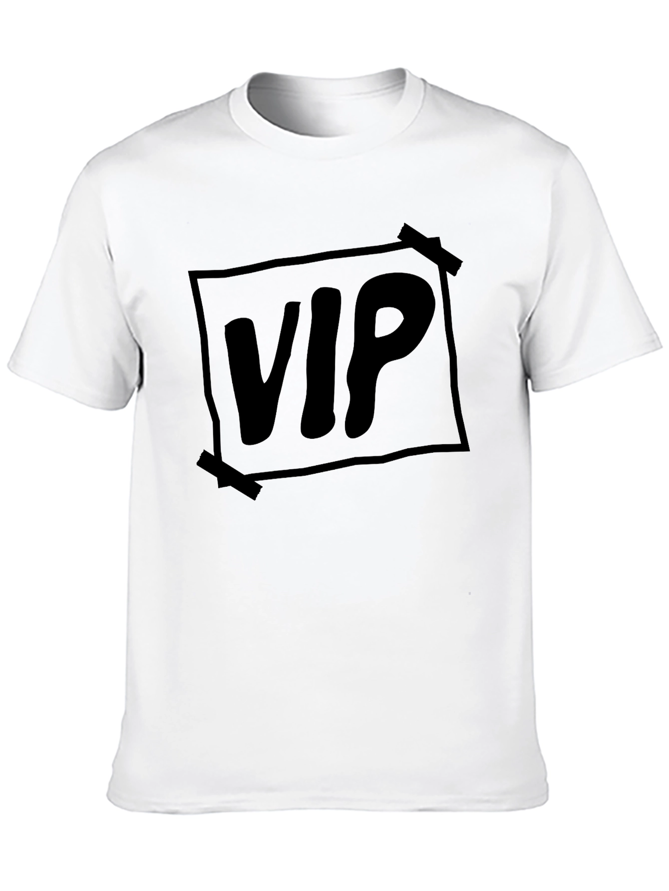 VIP Black Graphic Tee - Trendy Casual Style