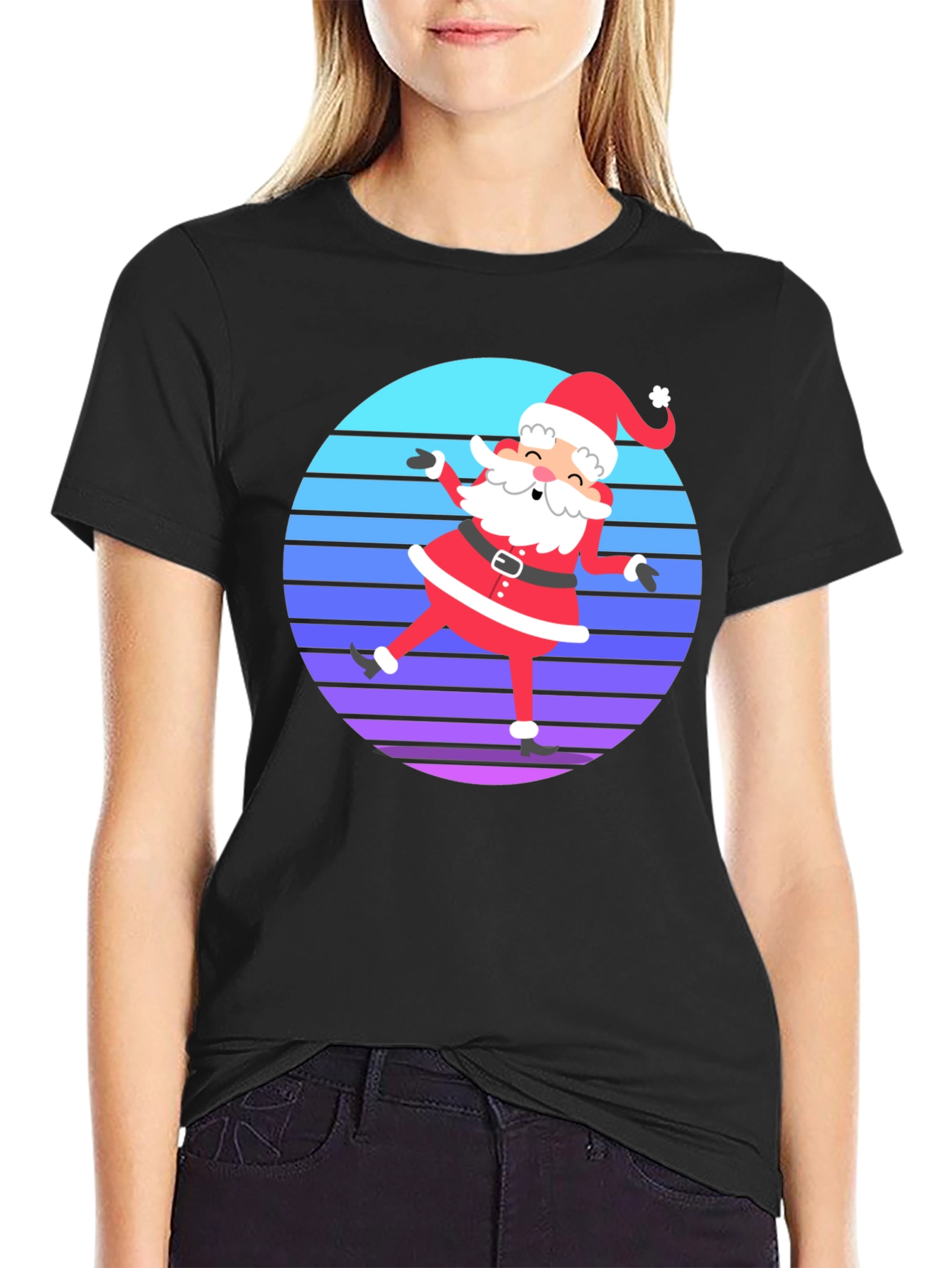 Santa Dab T-Shirt - Retro Holiday Style