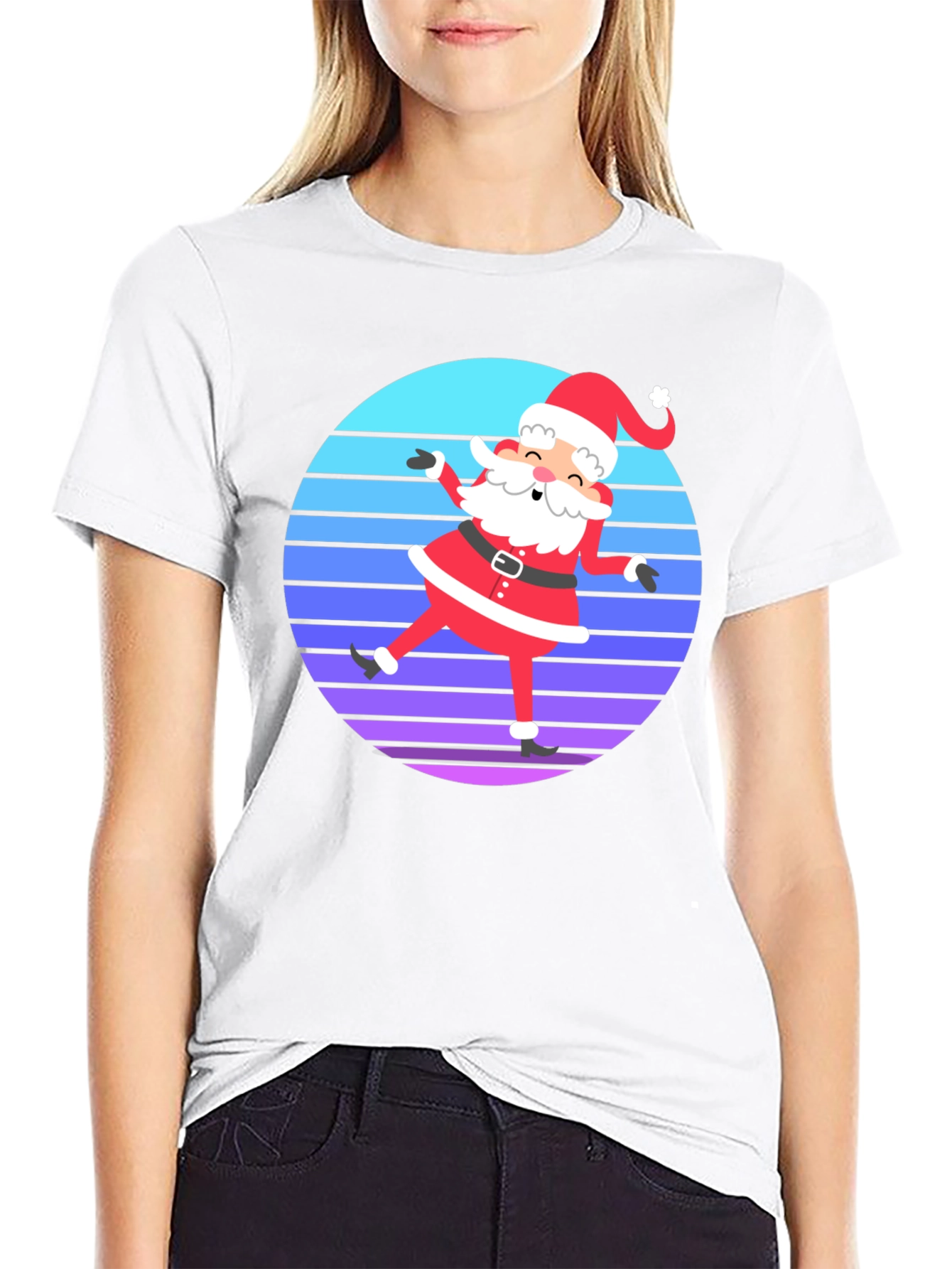 Santa Dab T-Shirt - Retro Holiday Style