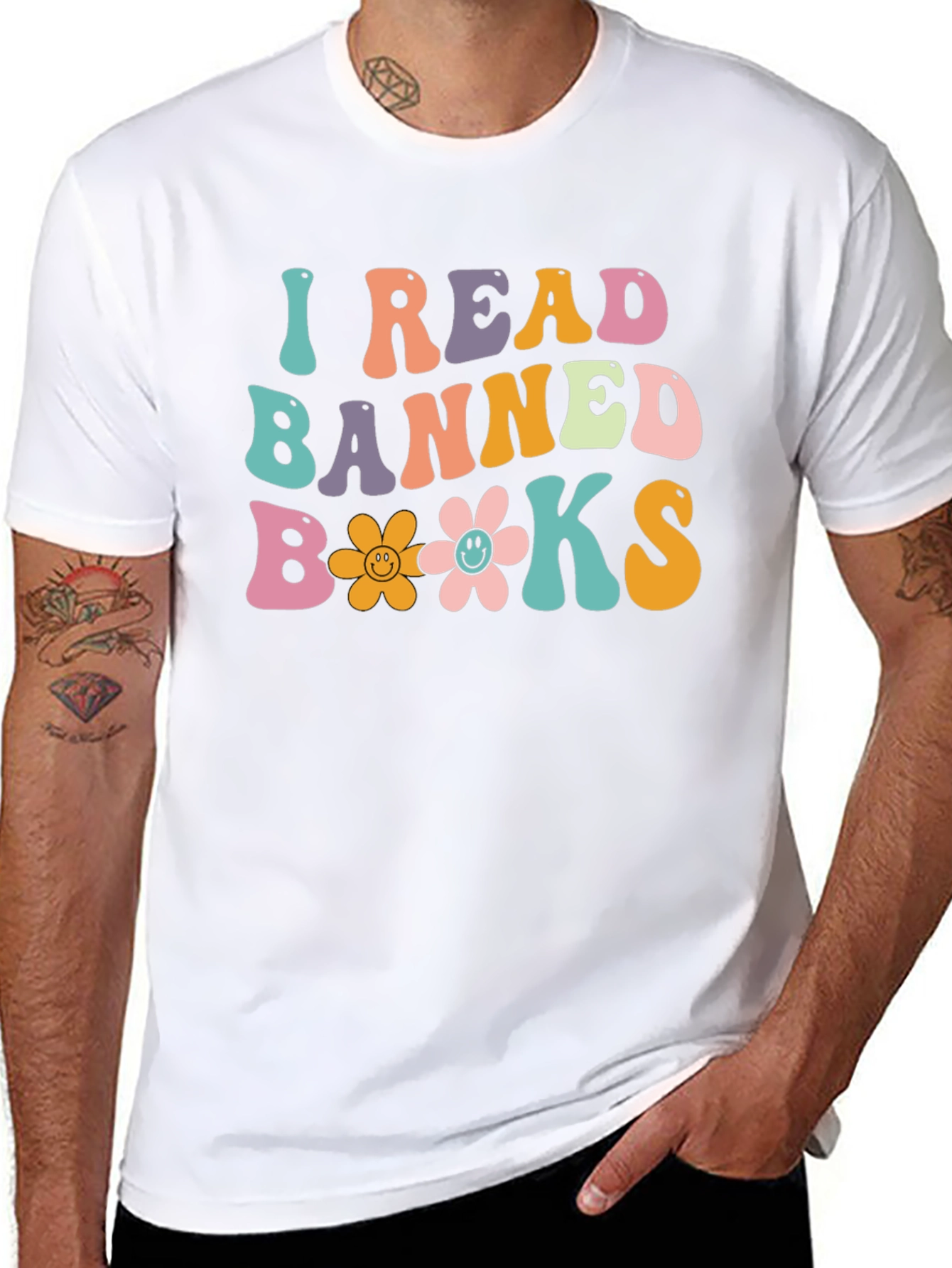 I Read Banned Books Retro Graphic Tee