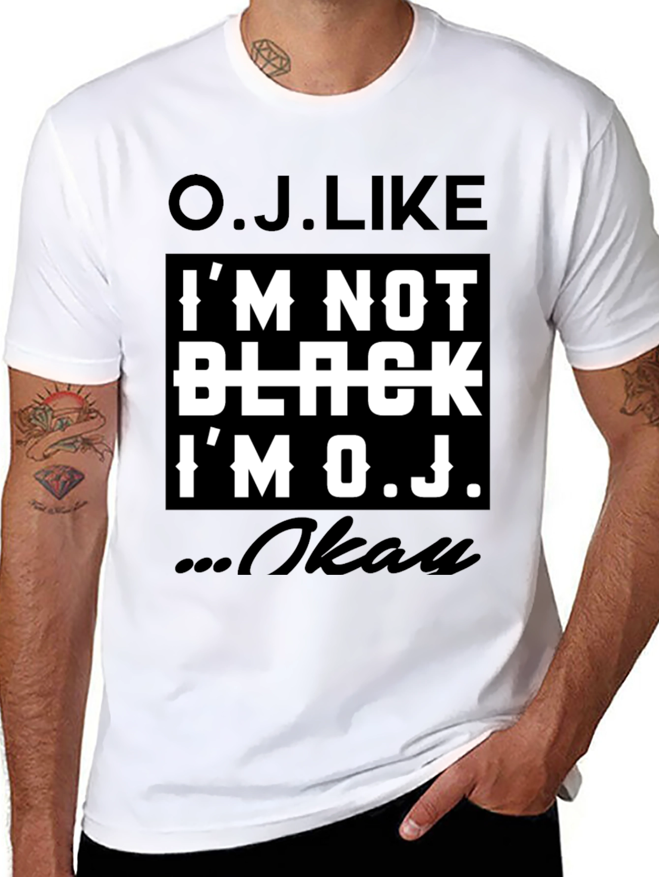 O.J. Like T-Shirt - Controversial Humor Tee