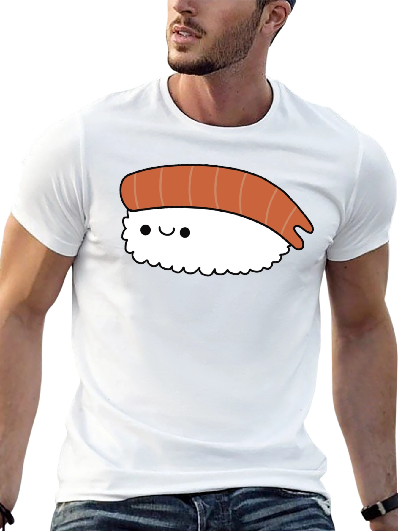 Sushi Graphic Tee - Unisex Black T-Shirt
