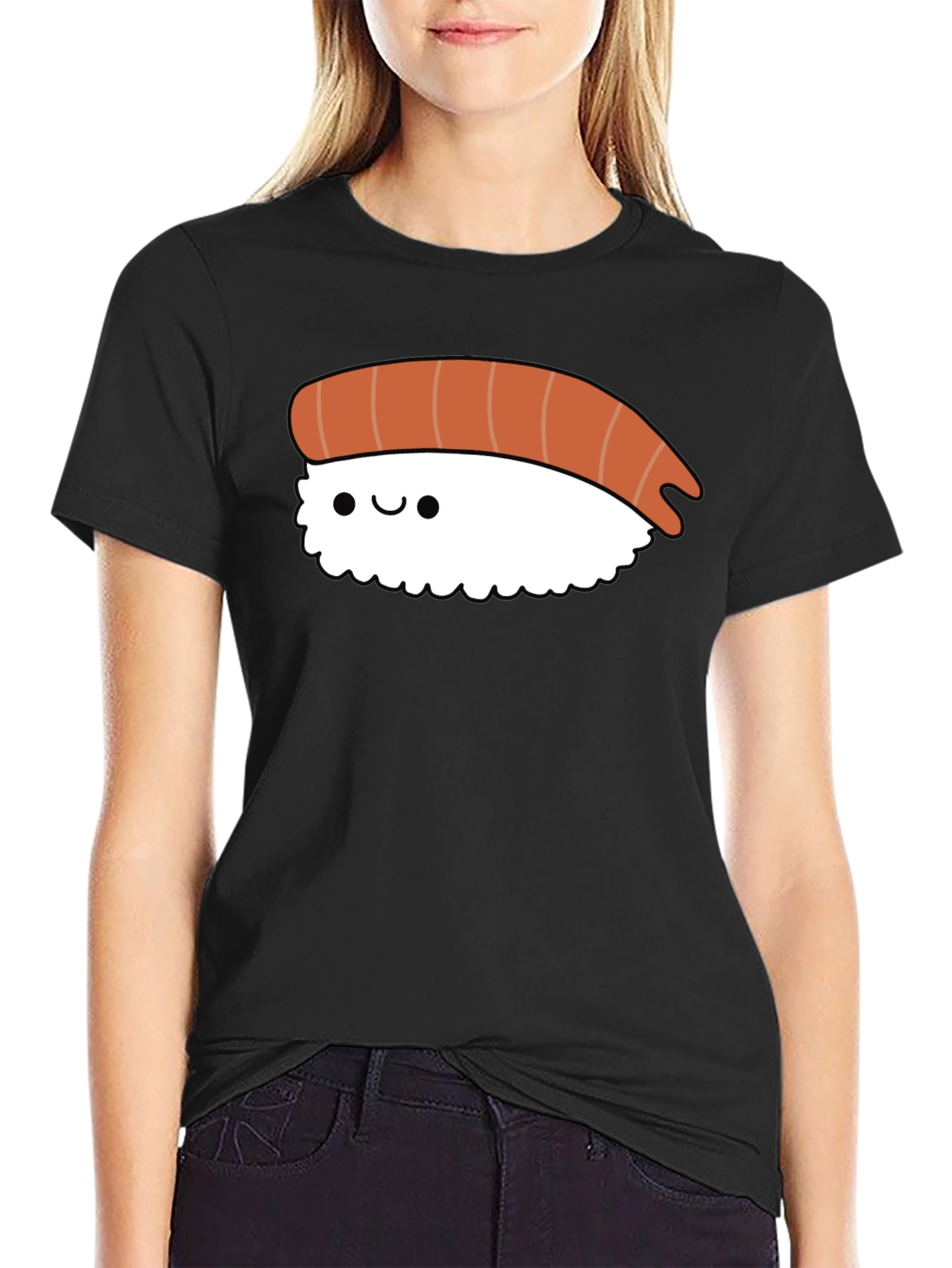Sushi Graphic Tee - Unisex Black T-Shirt