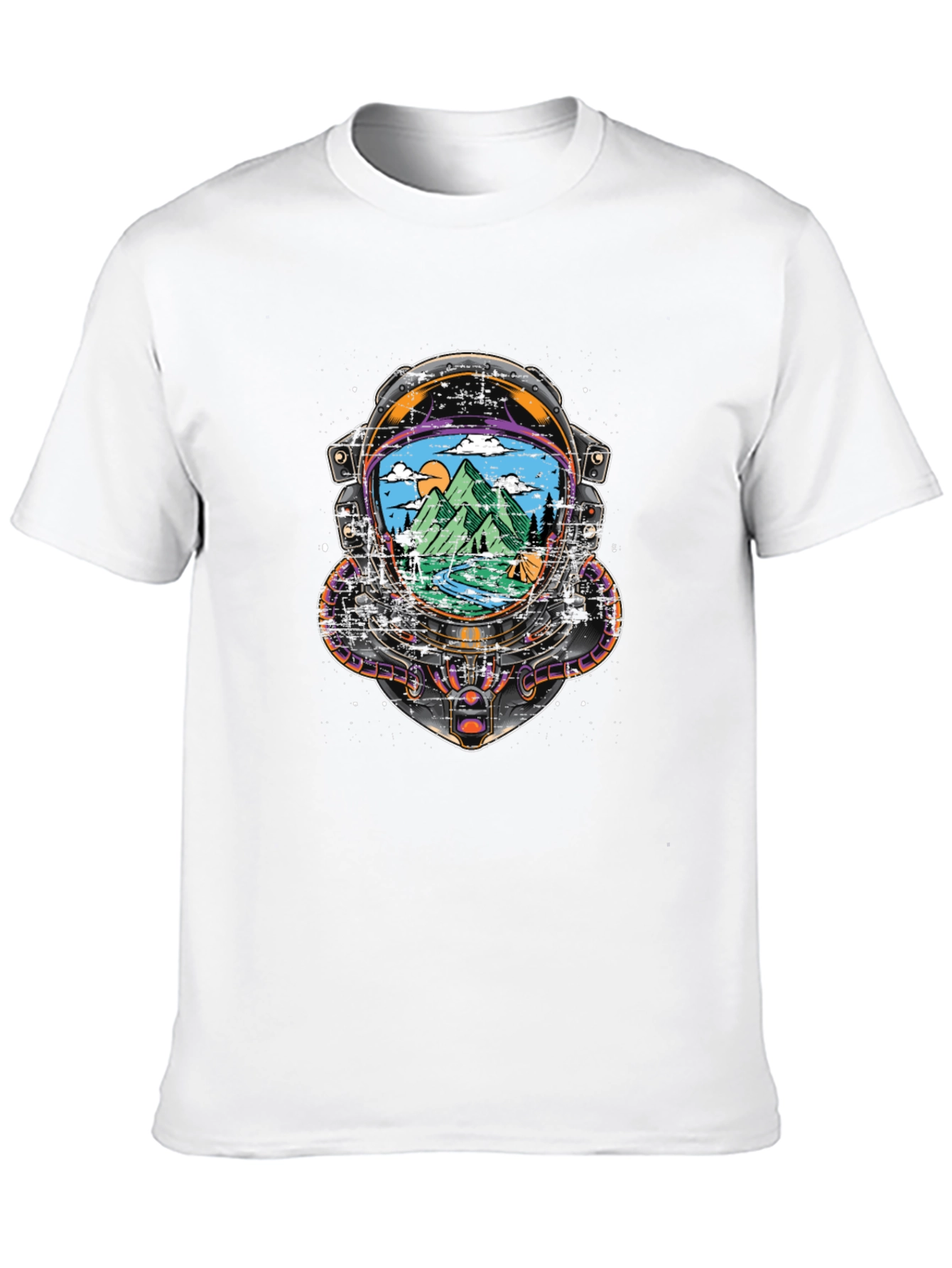 Astronaut Mountain View Graphic Tee