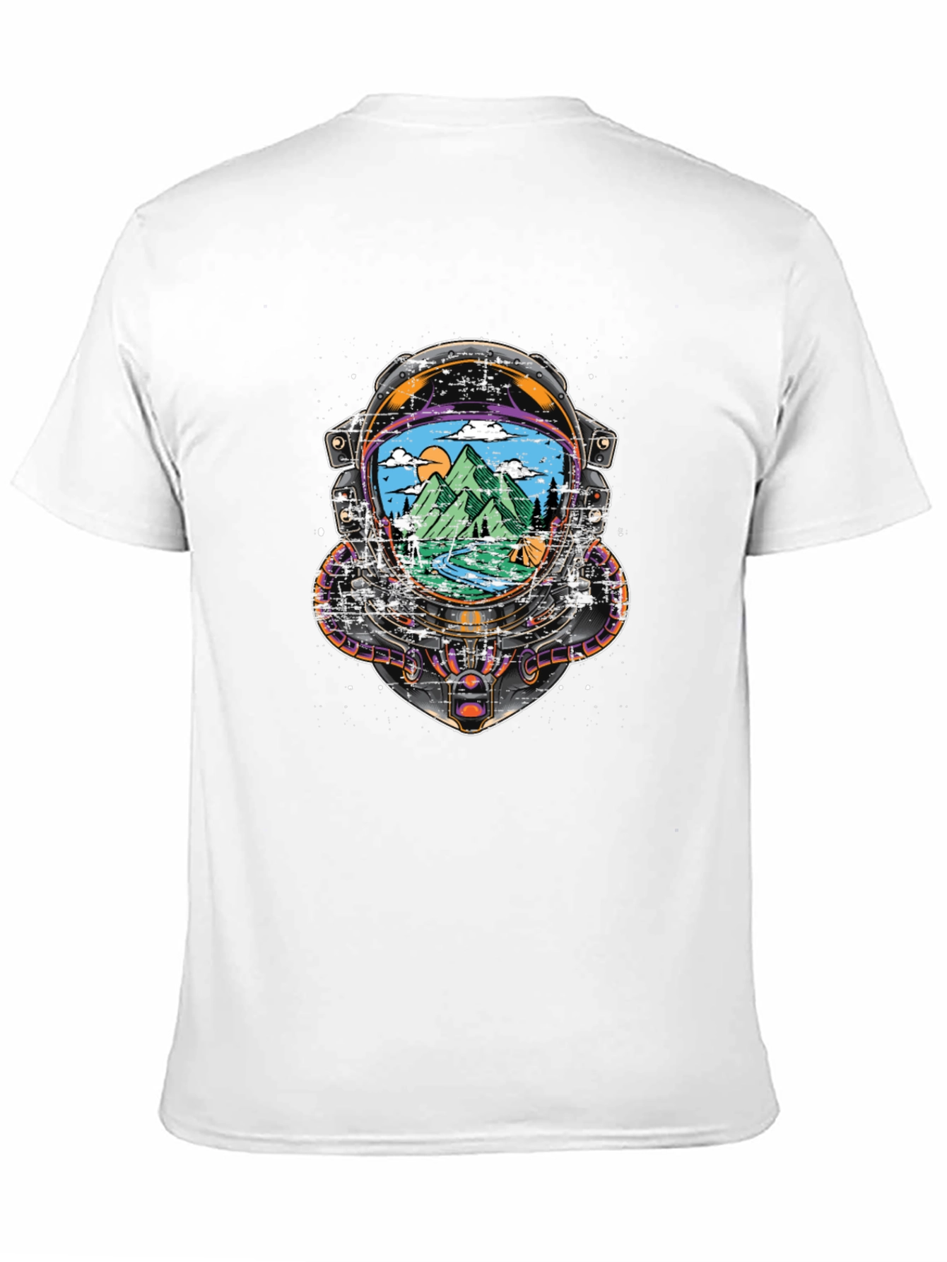 Astronaut Mountain View Graphic Tee