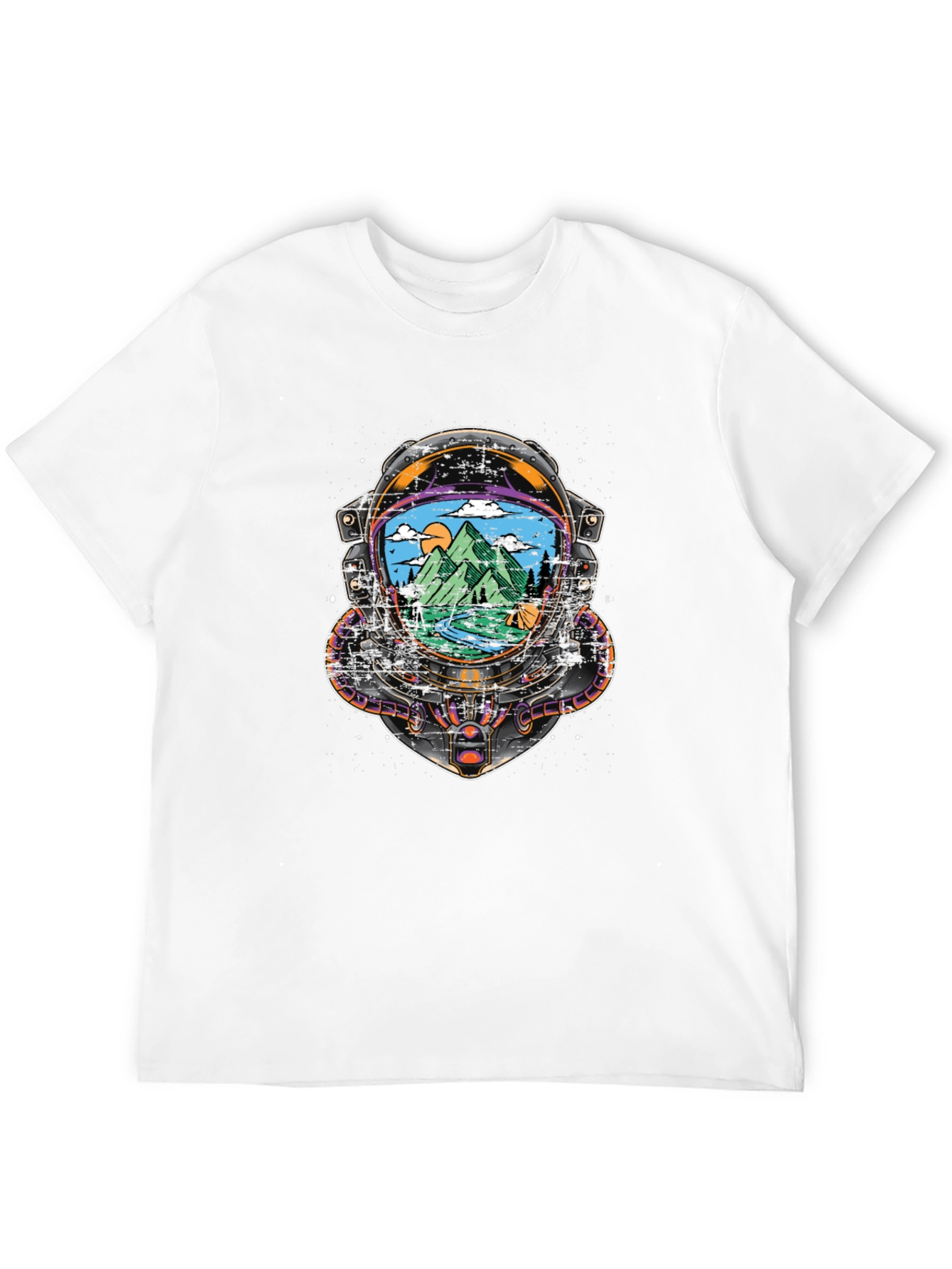 Astronaut Mountain View Graphic Tee