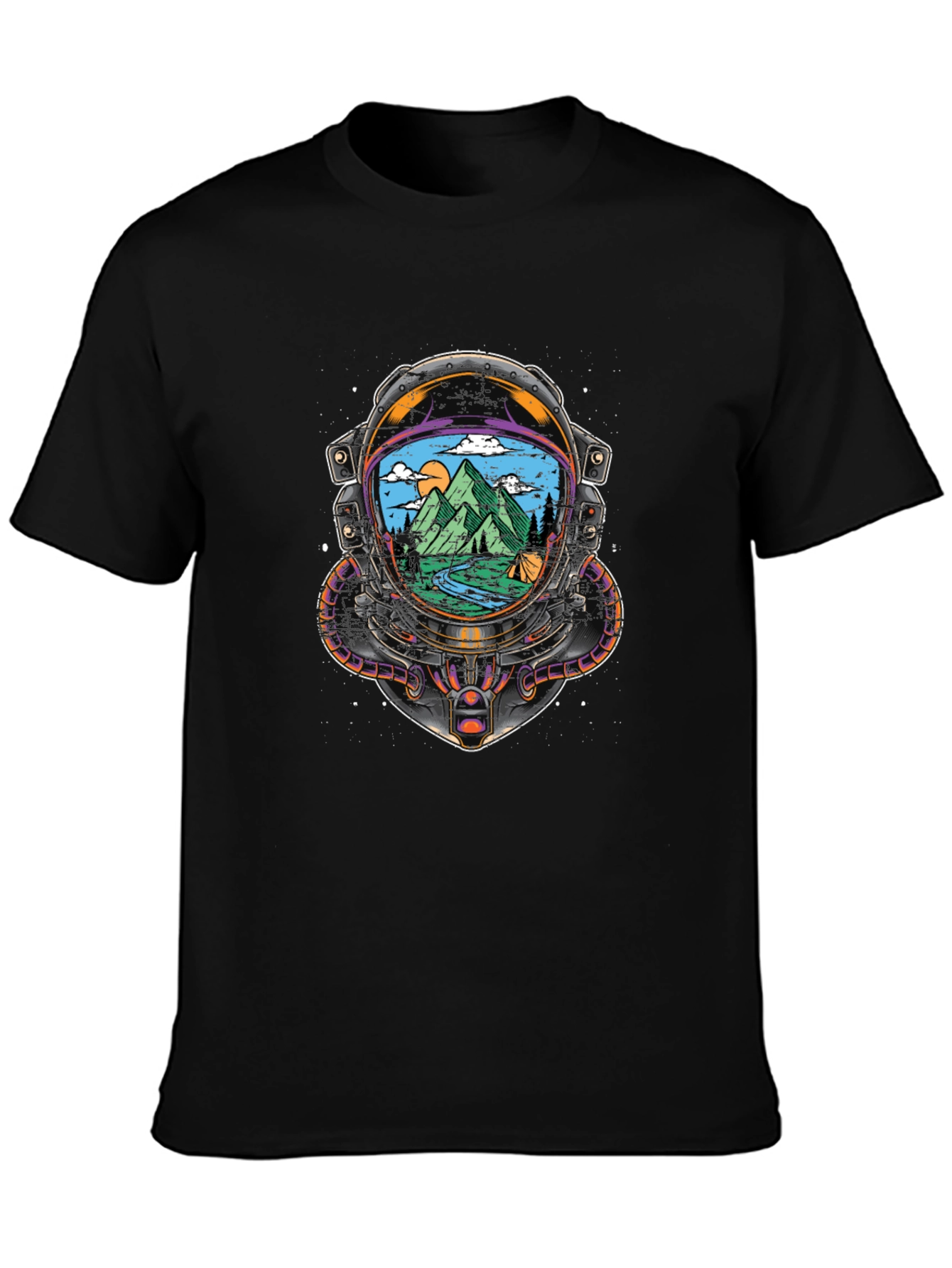 Astronaut Mountain View Graphic Tee