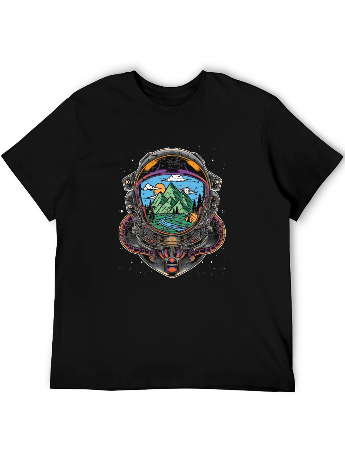Astronaut Mountain View Graphic Tee