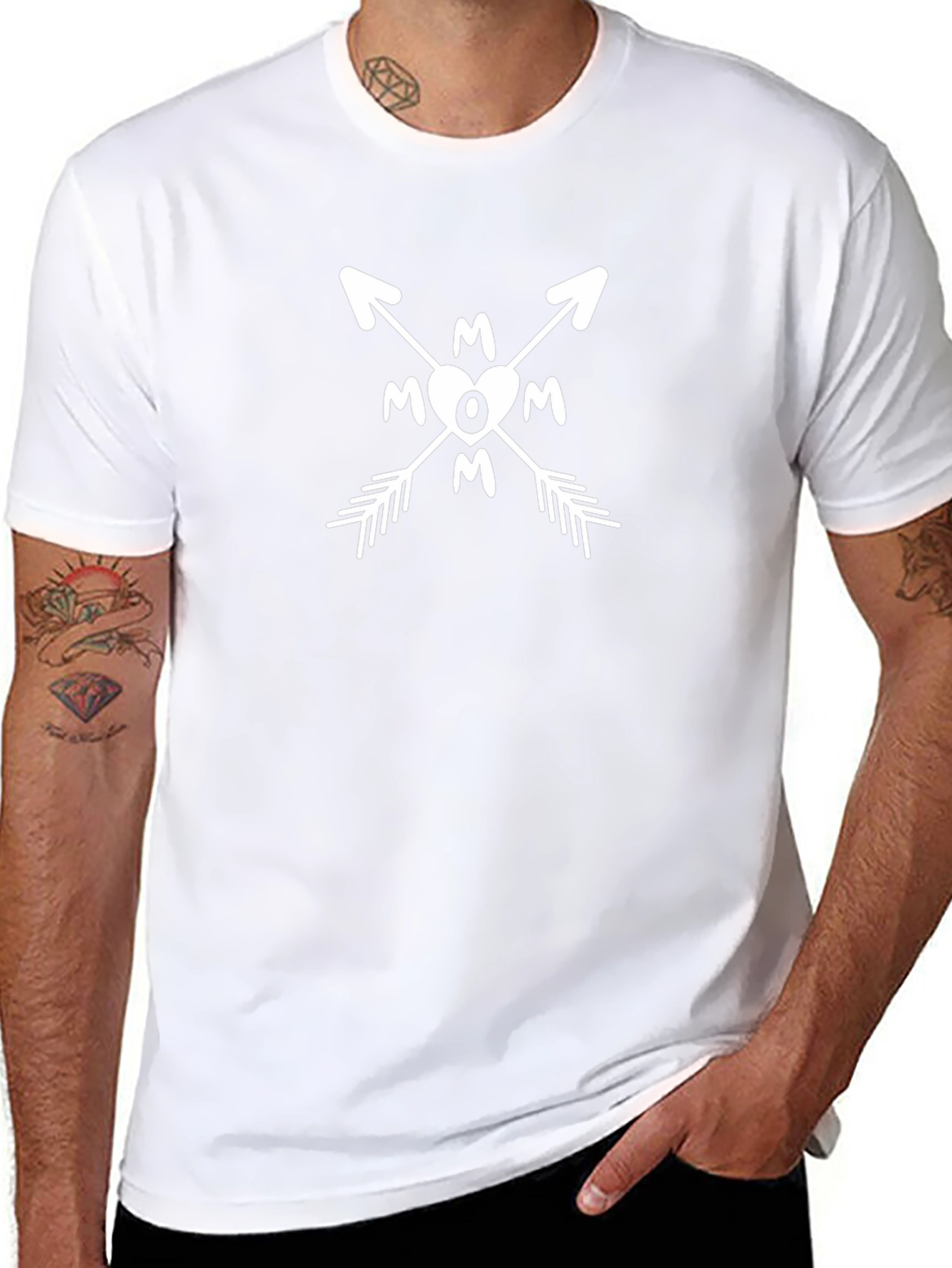 Mom Arrow Graphic Tee - Stylish Comfort