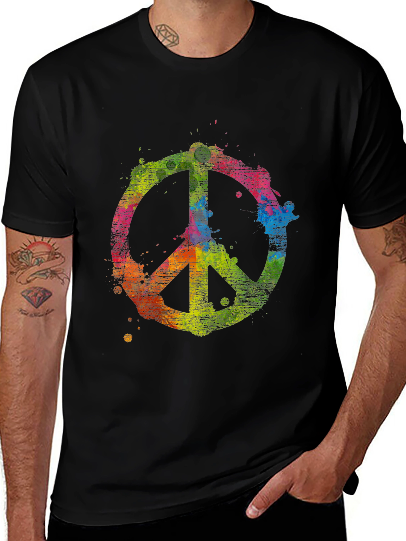 Peace Sign Colorful T-Shirt