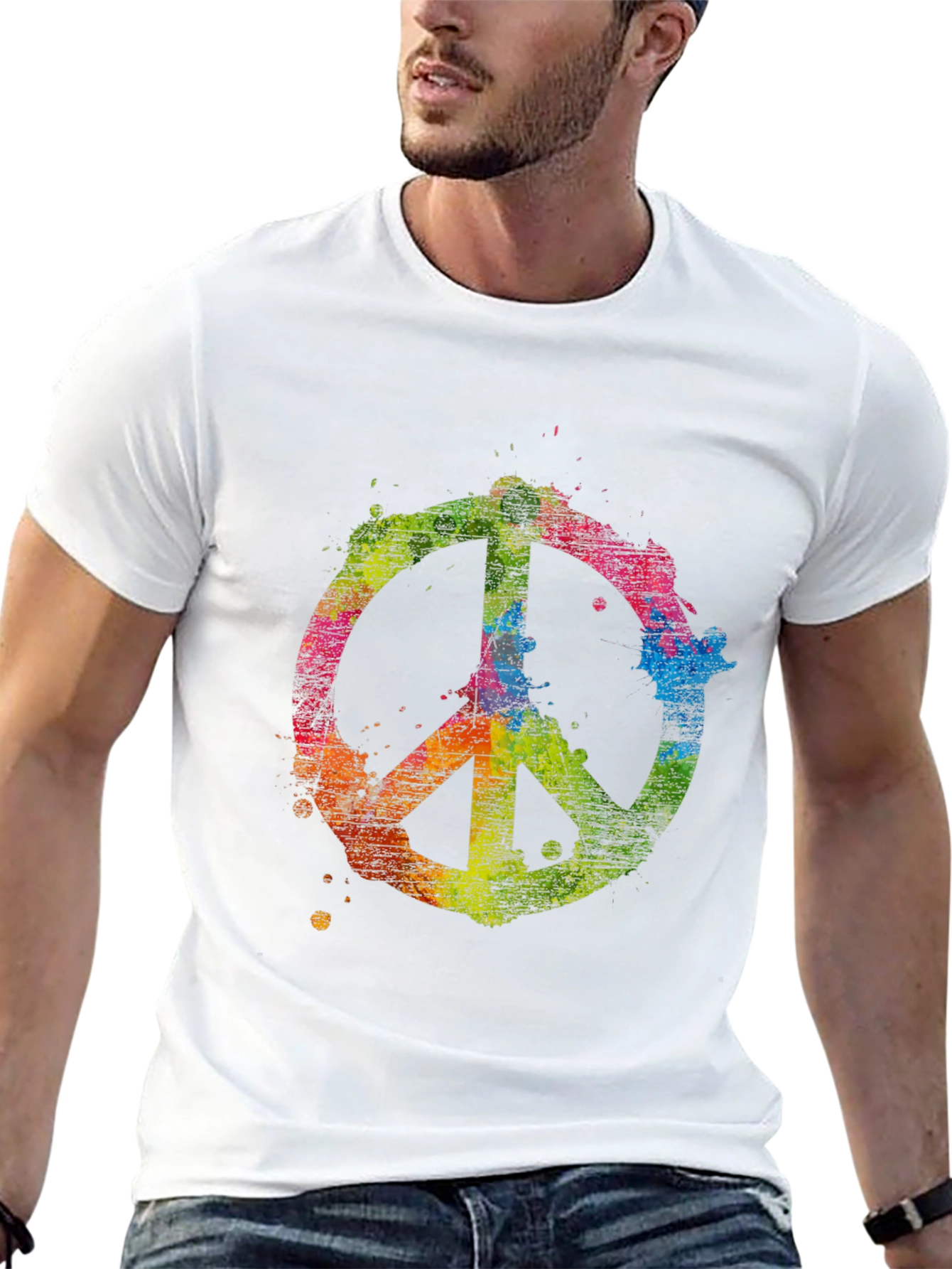 Peace Sign Colorful T-Shirt