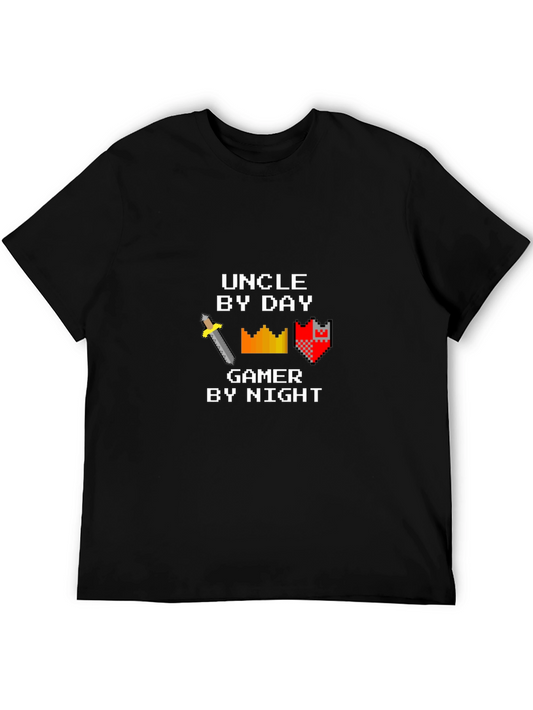 Uncle By Day Gamer By Night Graphic Tee