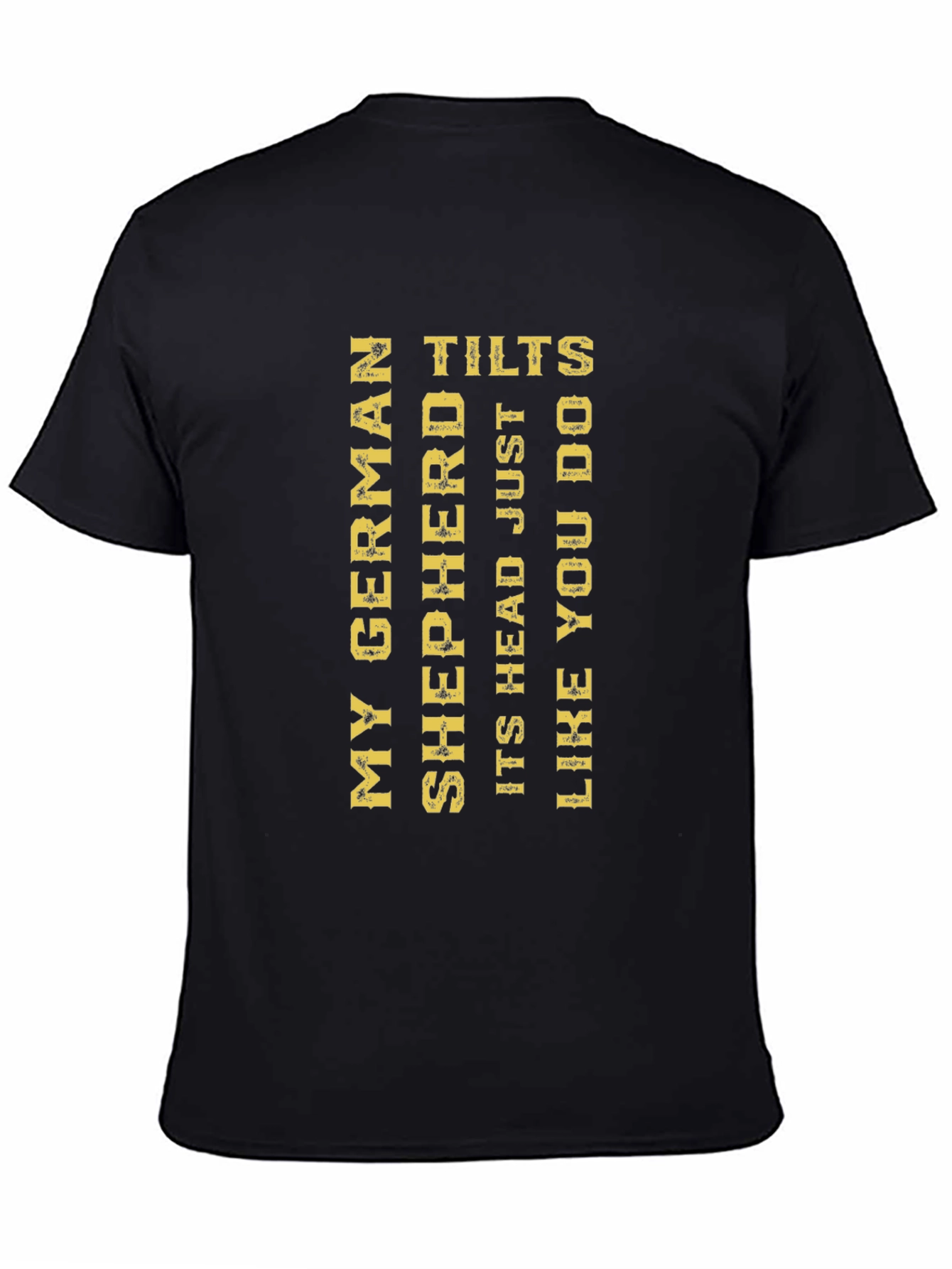 German Shepherd Head Tilt Novelty T-Shirt
