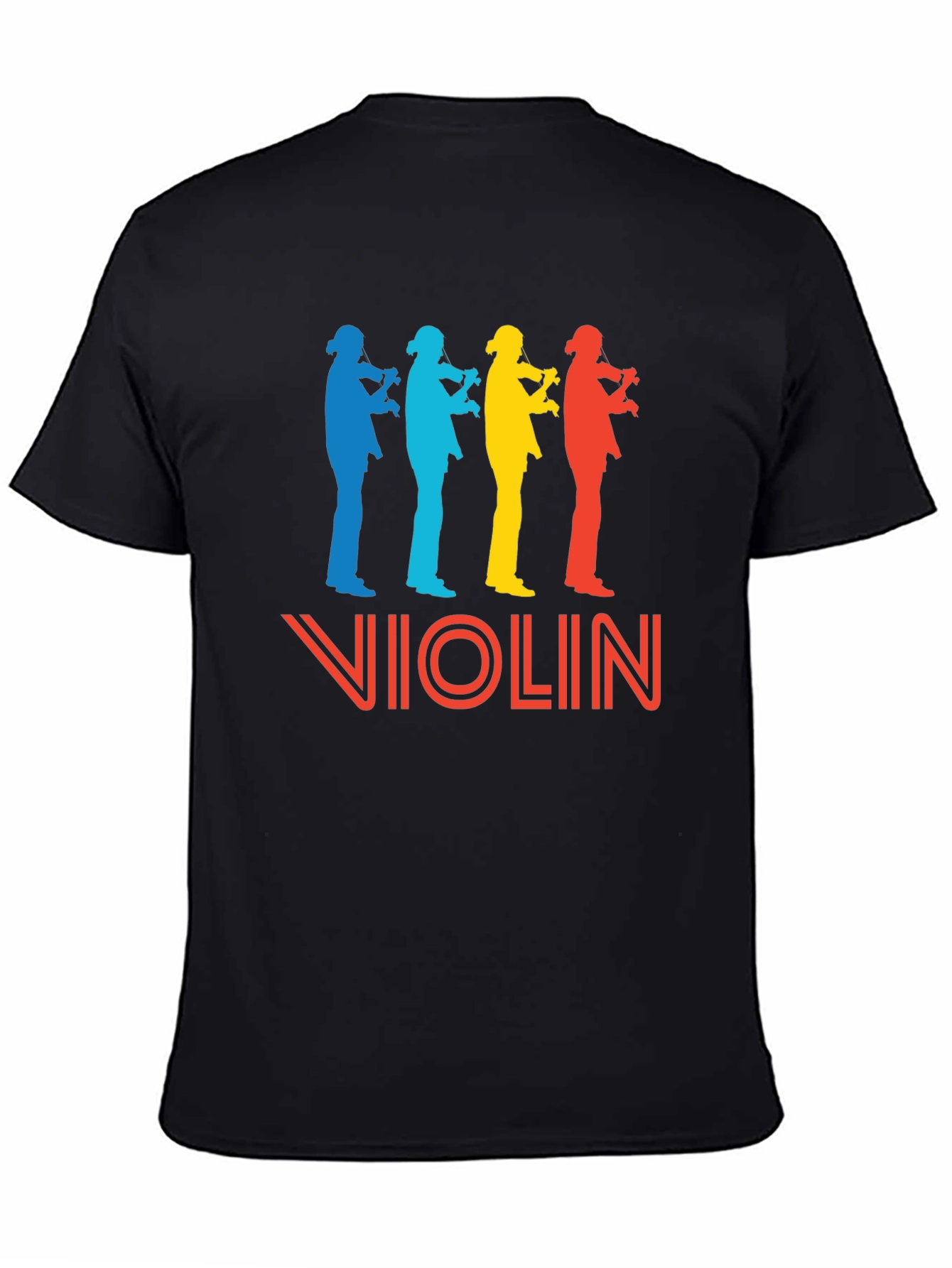 Retro Violinist T-Shirt - Music Lover Tee