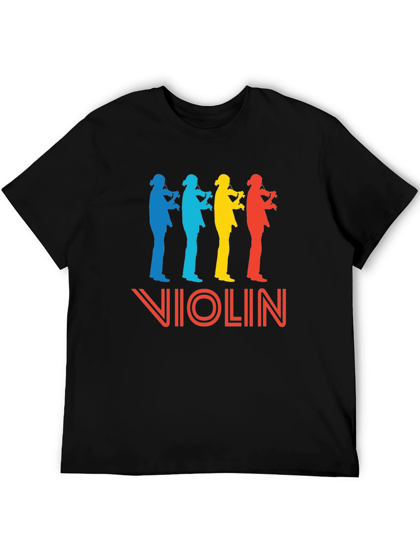 Retro Violinist T-Shirt - Music Lover Tee