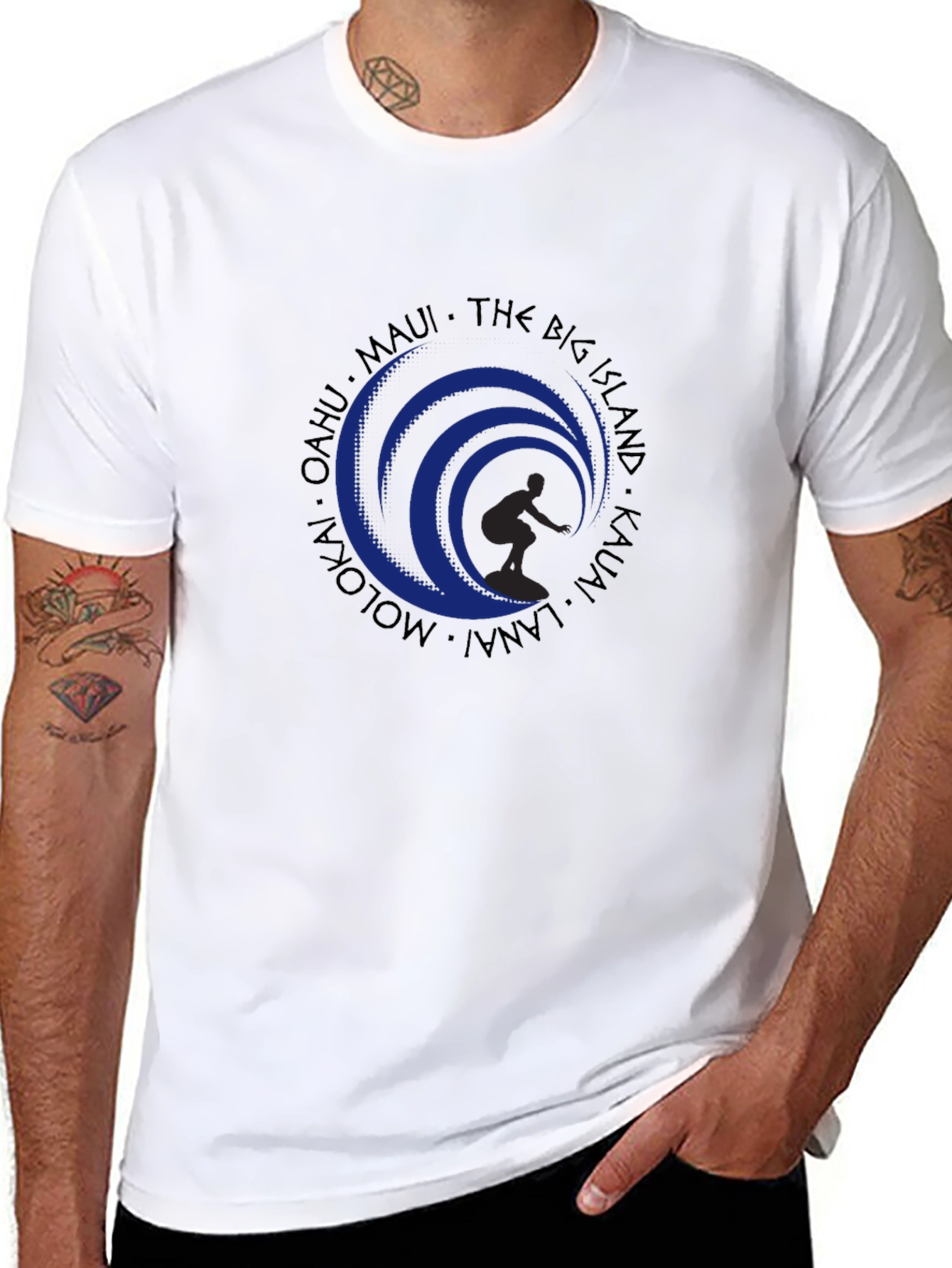 Island Wave Surfer Graphic Tee