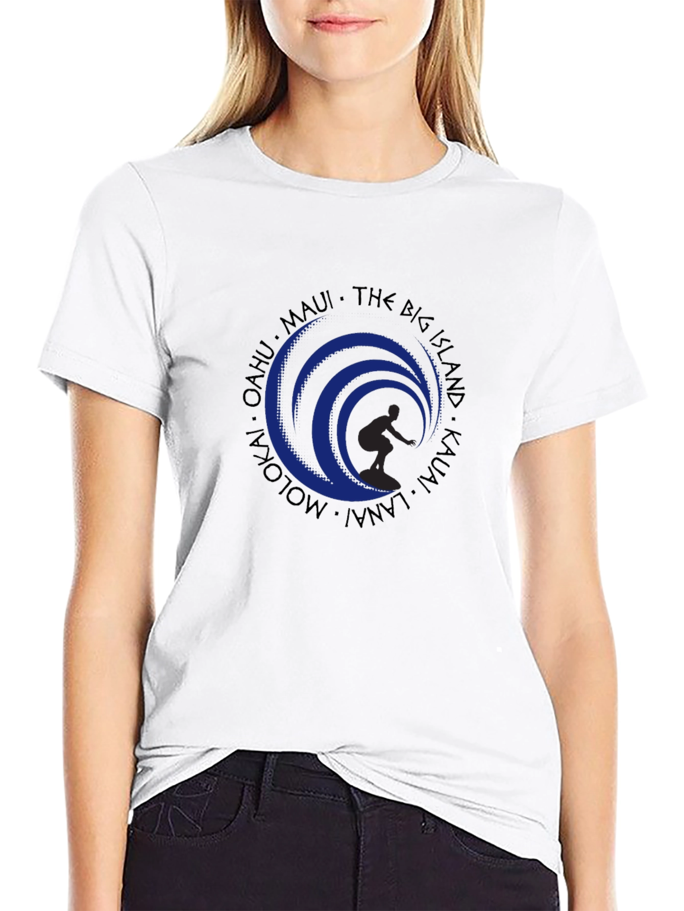 Island Wave Surfer Graphic Tee