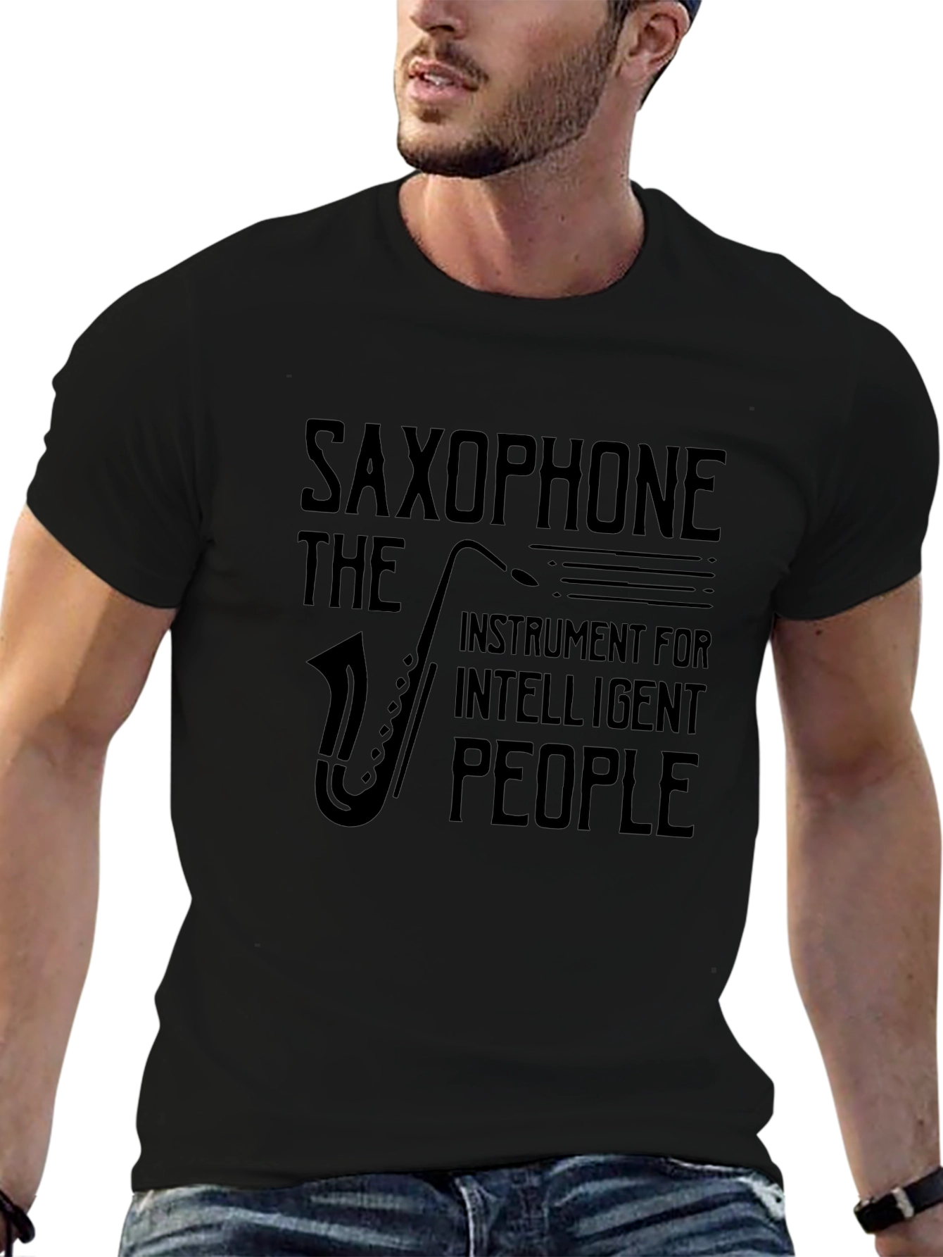 Saxophone Instrument T-Shirt - Intelligent People Design