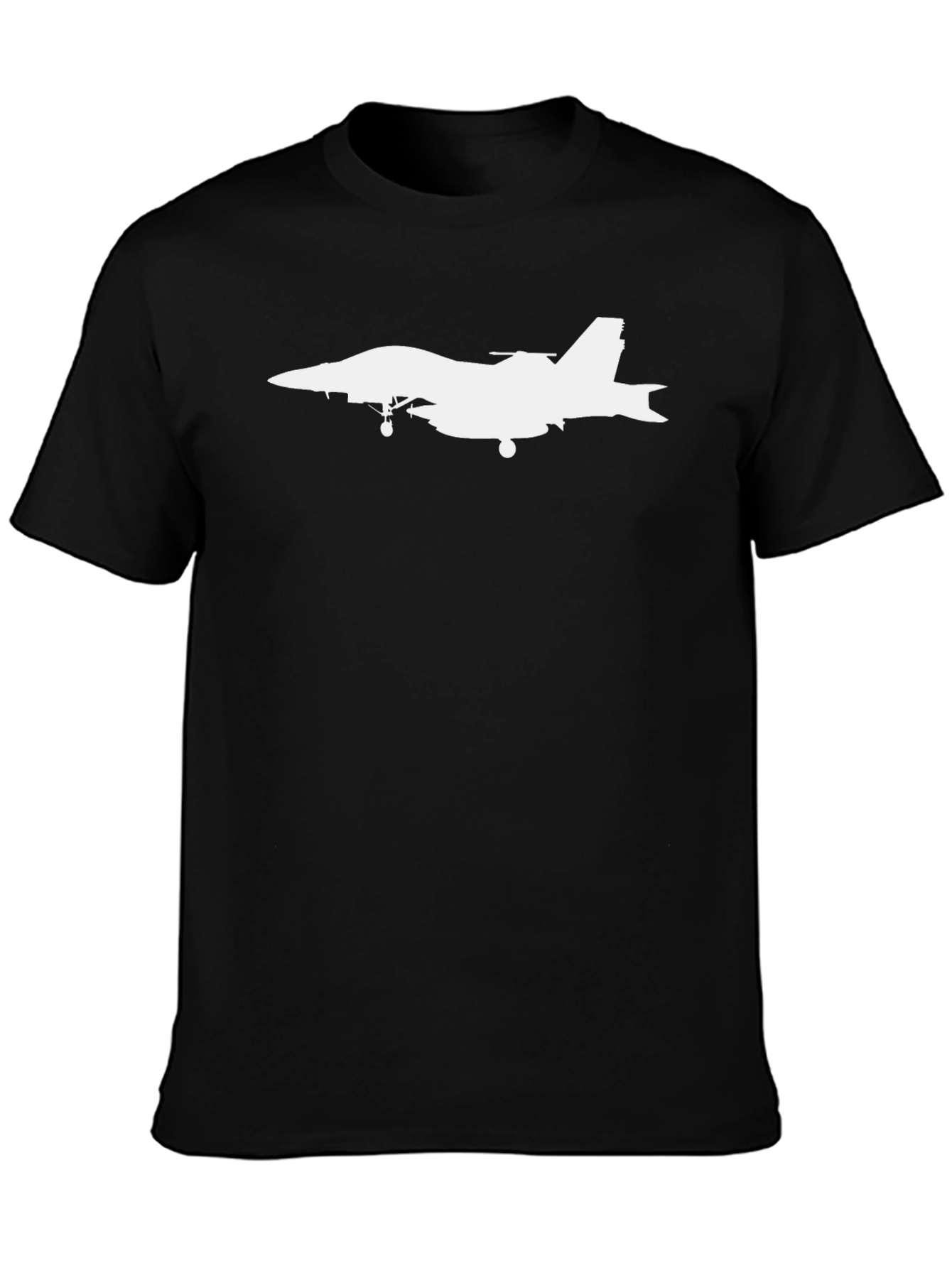 Jet Plane Graphic T-Shirt - Black