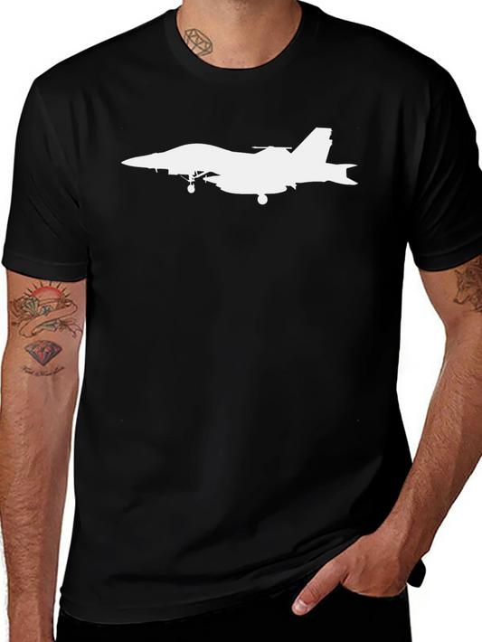 Jet Plane Graphic T-Shirt - Black