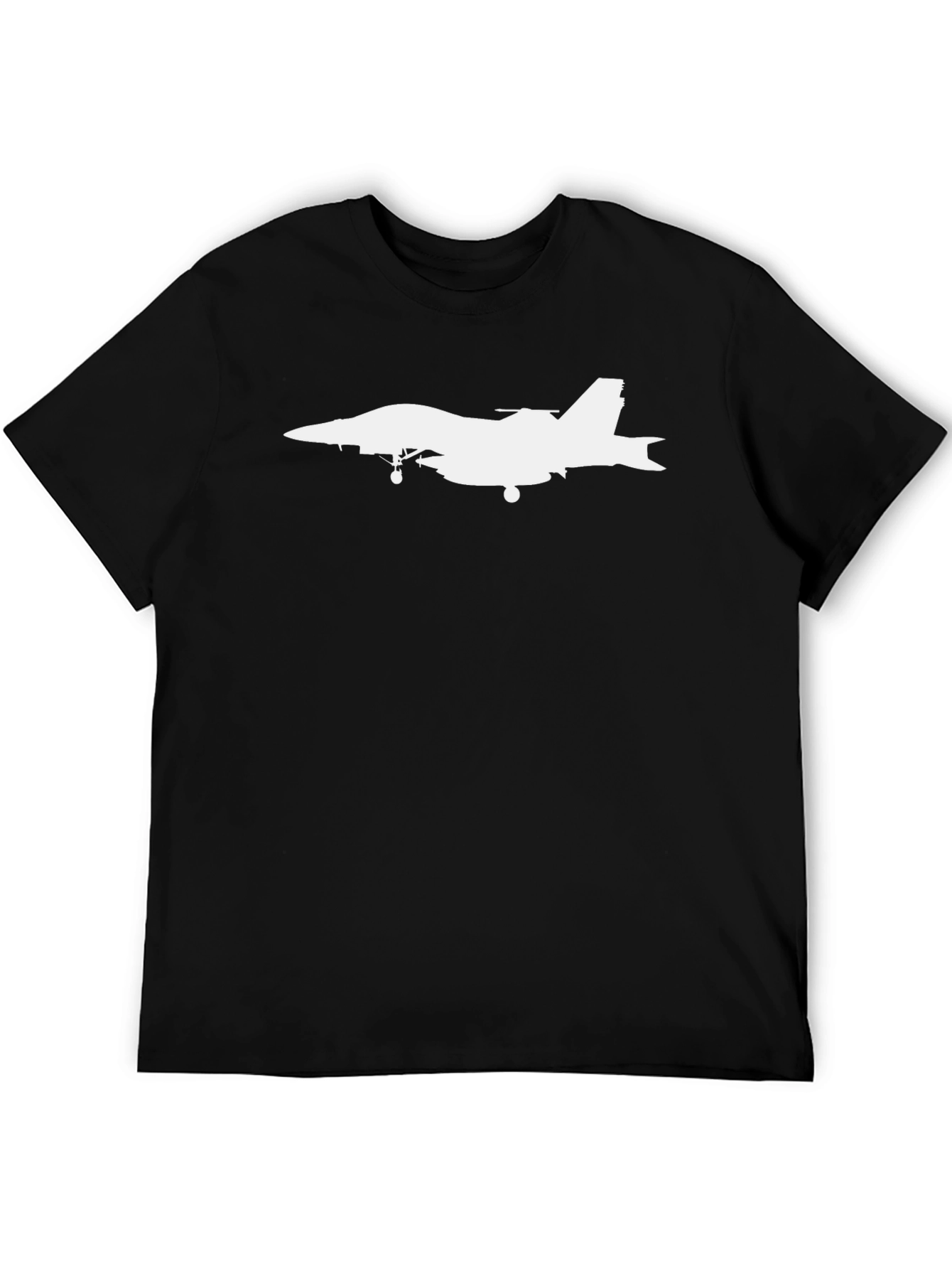 Jet Plane Graphic T-Shirt - Black