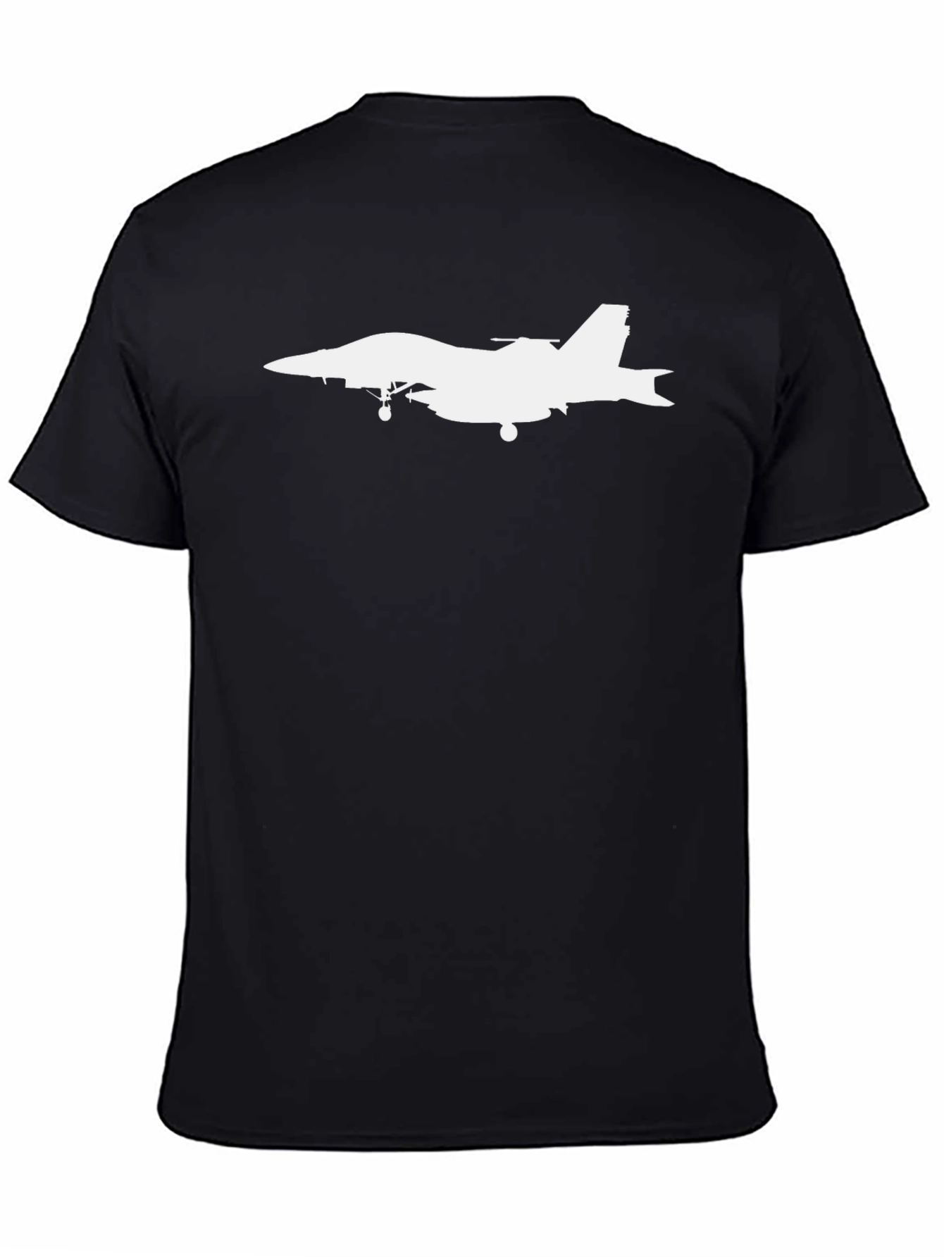 Jet Plane Graphic T-Shirt - Black