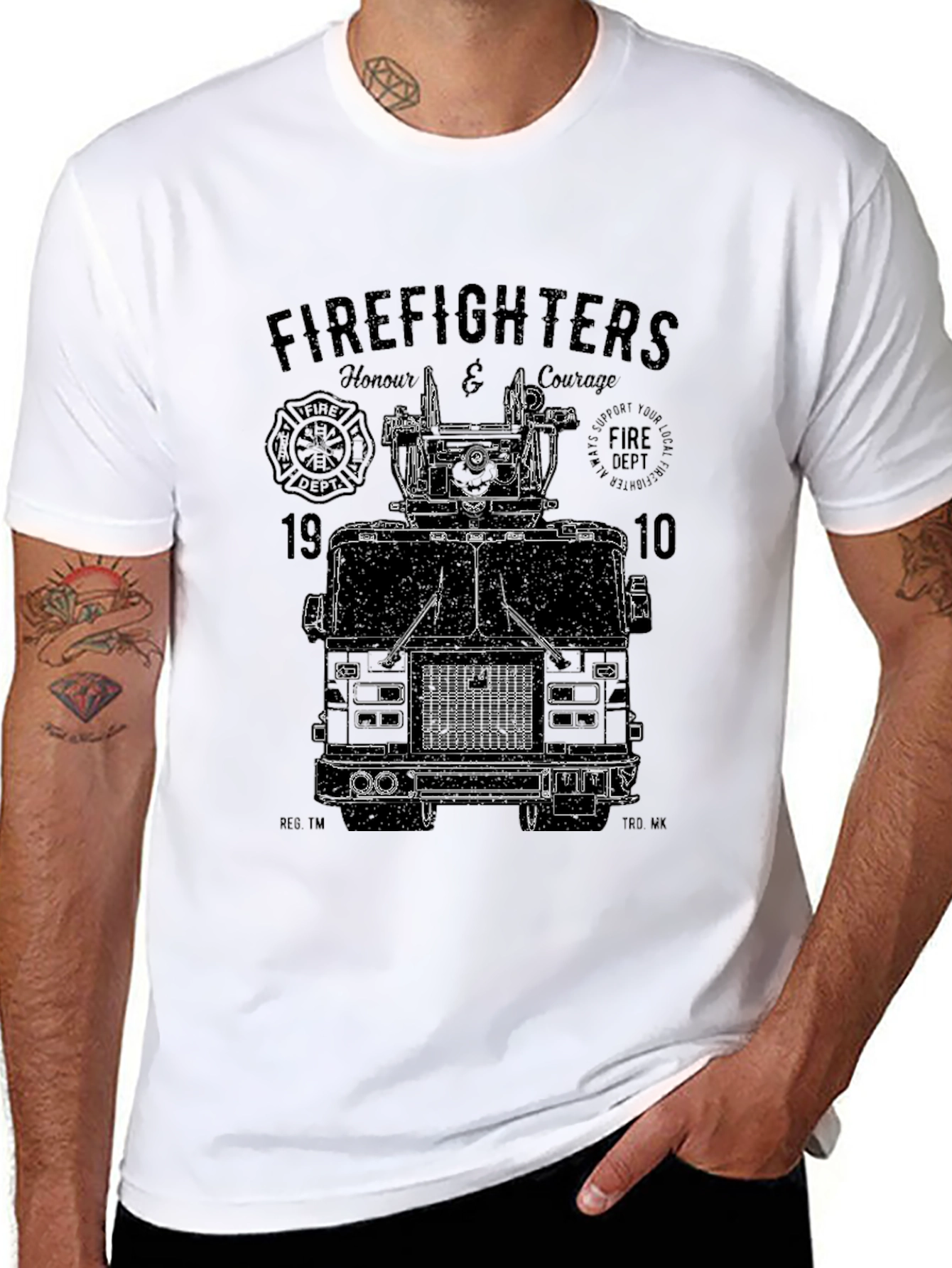 Firefighters Honour Courage Graphic T-Shirt