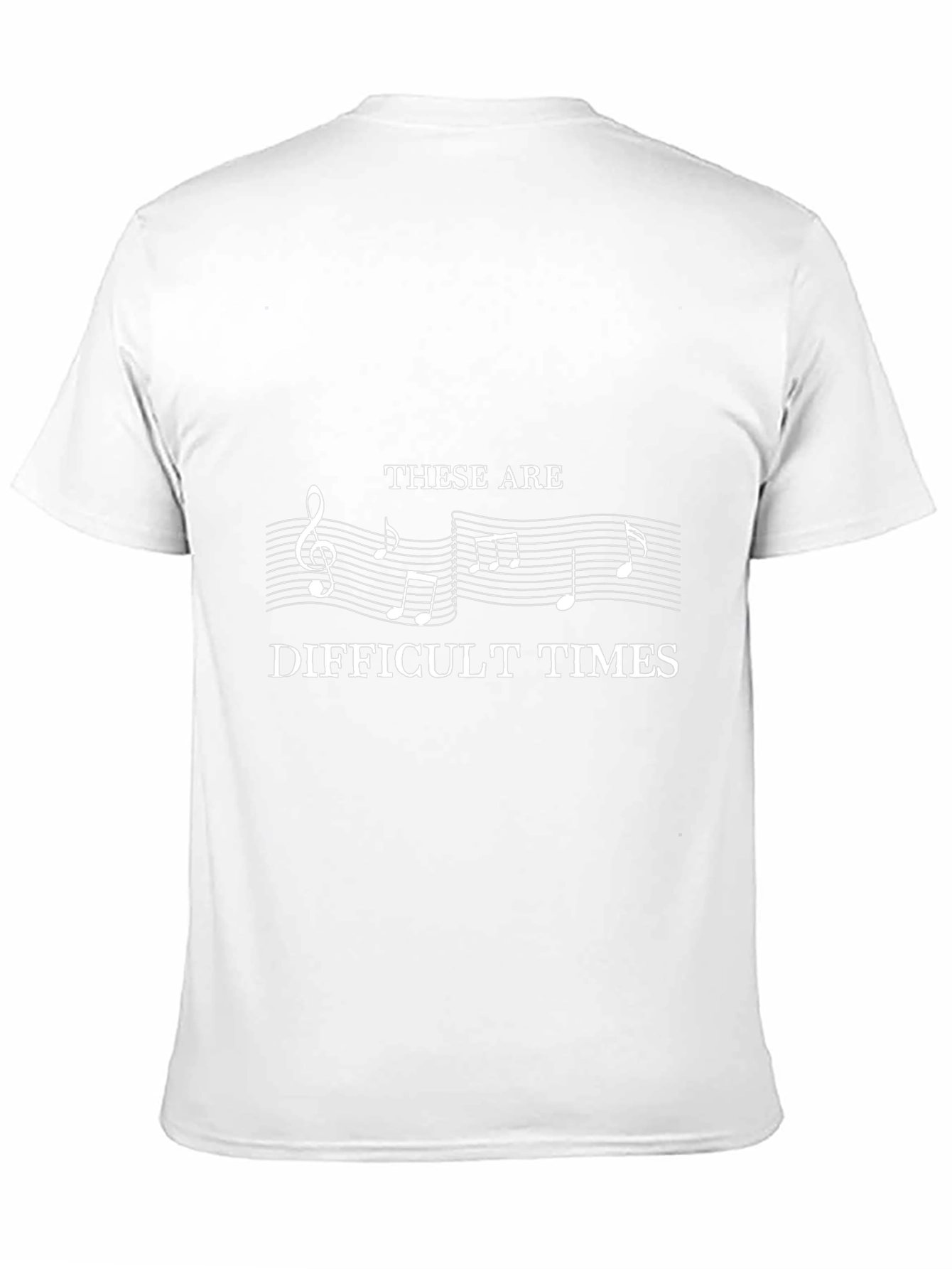 Musically Difficult Times T-Shirt - Black Cotton Tee