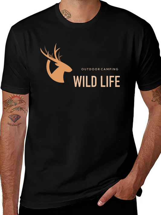 Wild Life Graphic Tee | Outdoor Camping Shirt