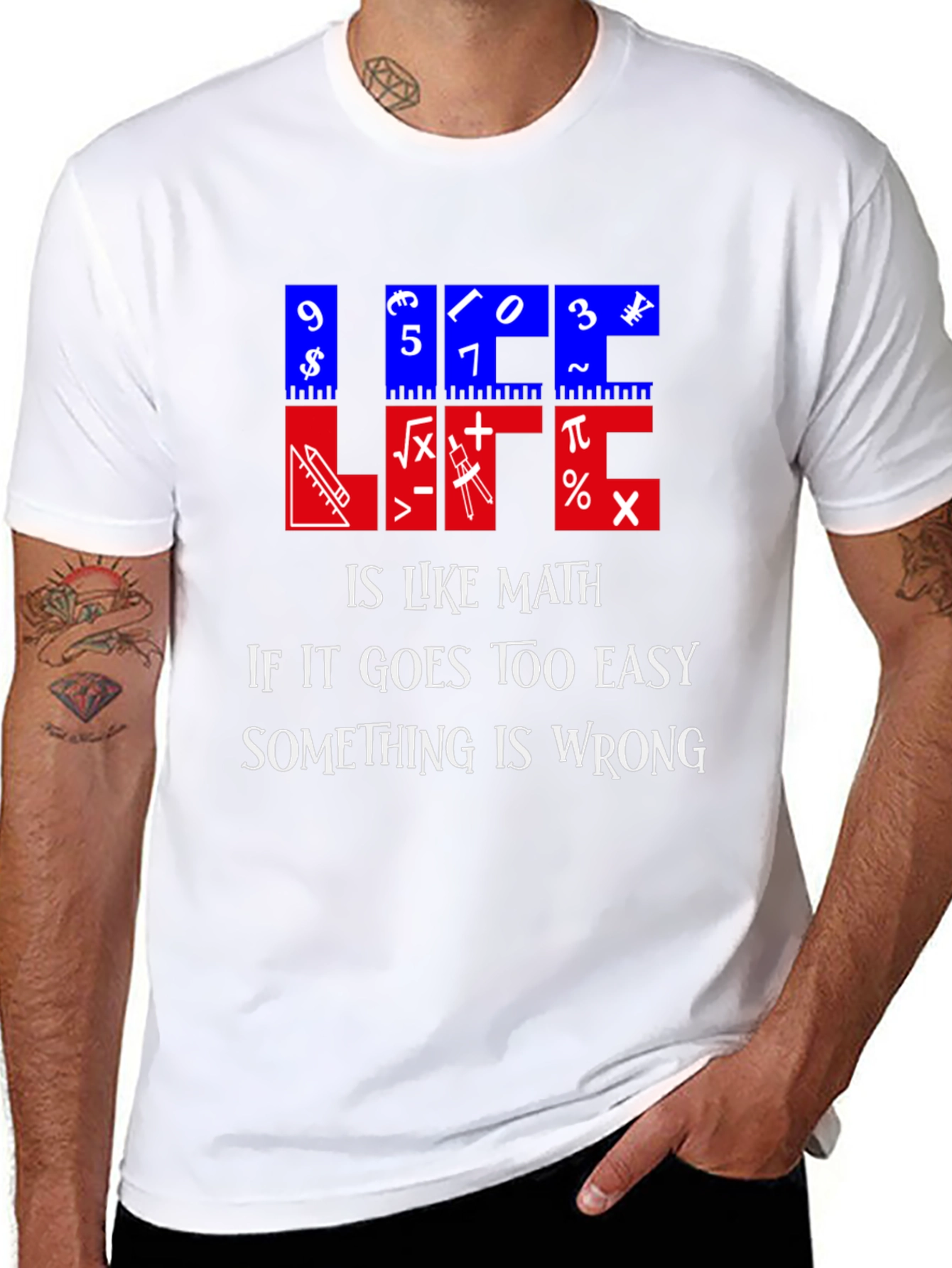 Math Humor T-Shirt - Life is Like Math