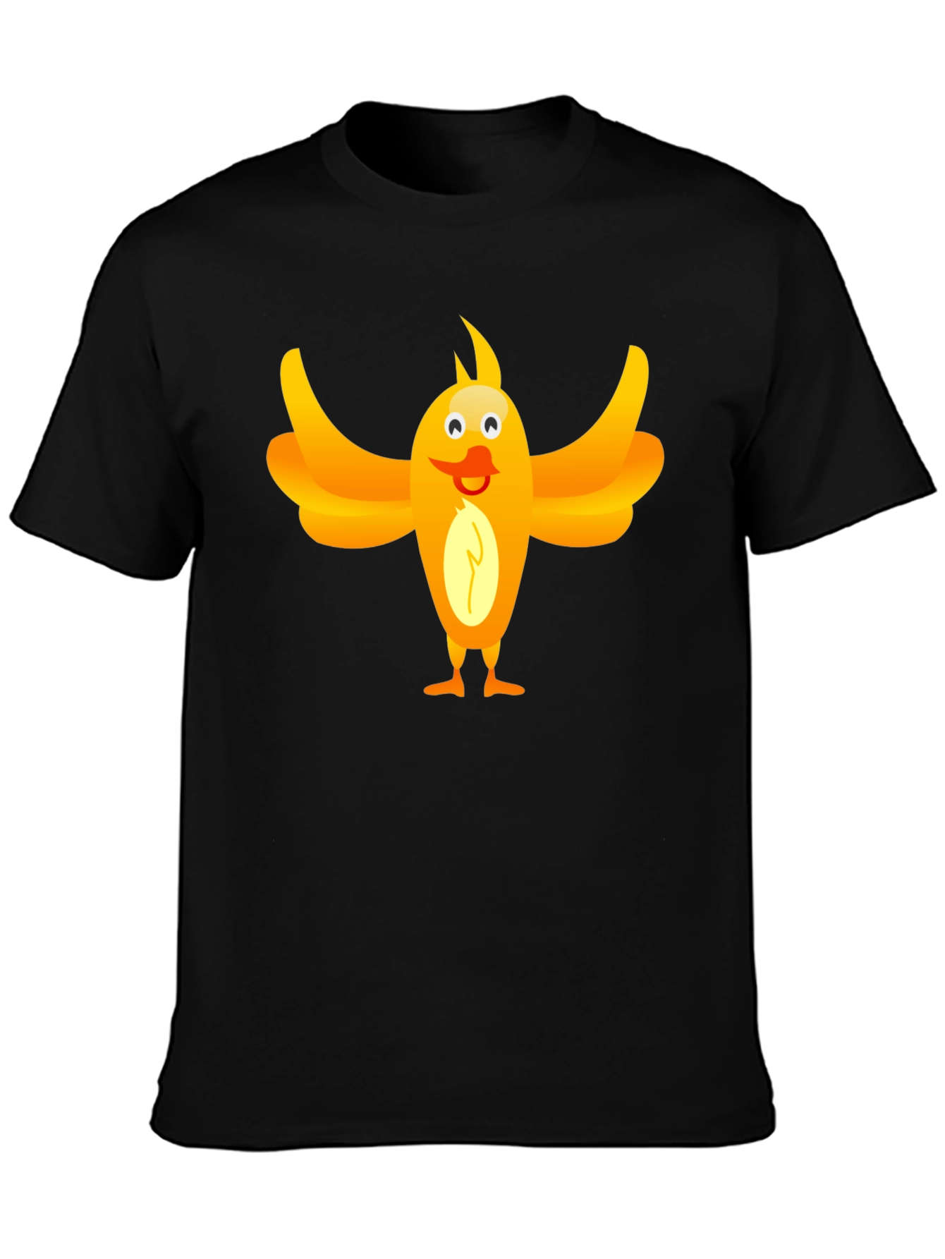Funny Bird Graphic Tee - Unisex Black T-Shirt