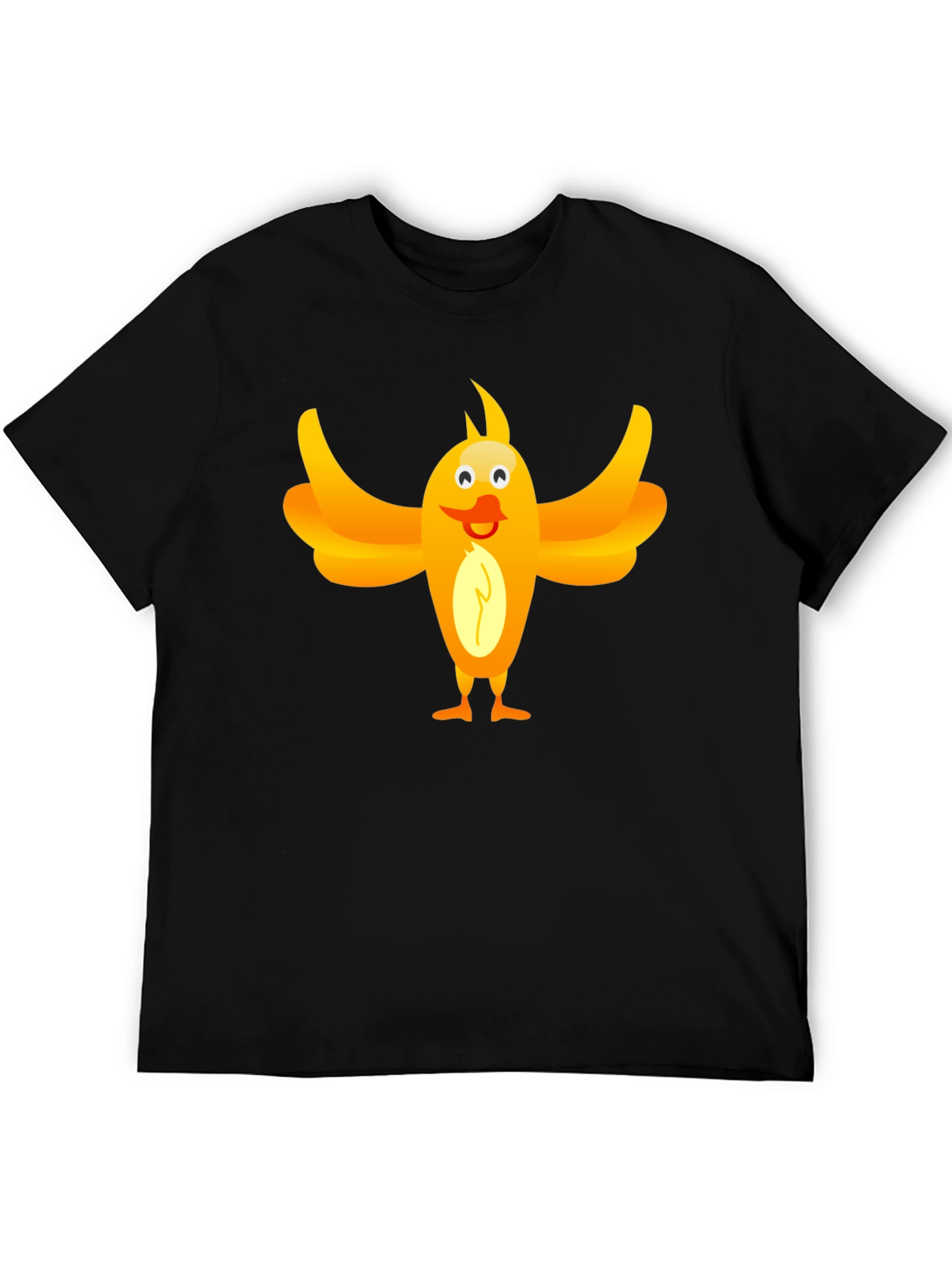 Funny Bird Graphic Tee - Unisex Black T-Shirt