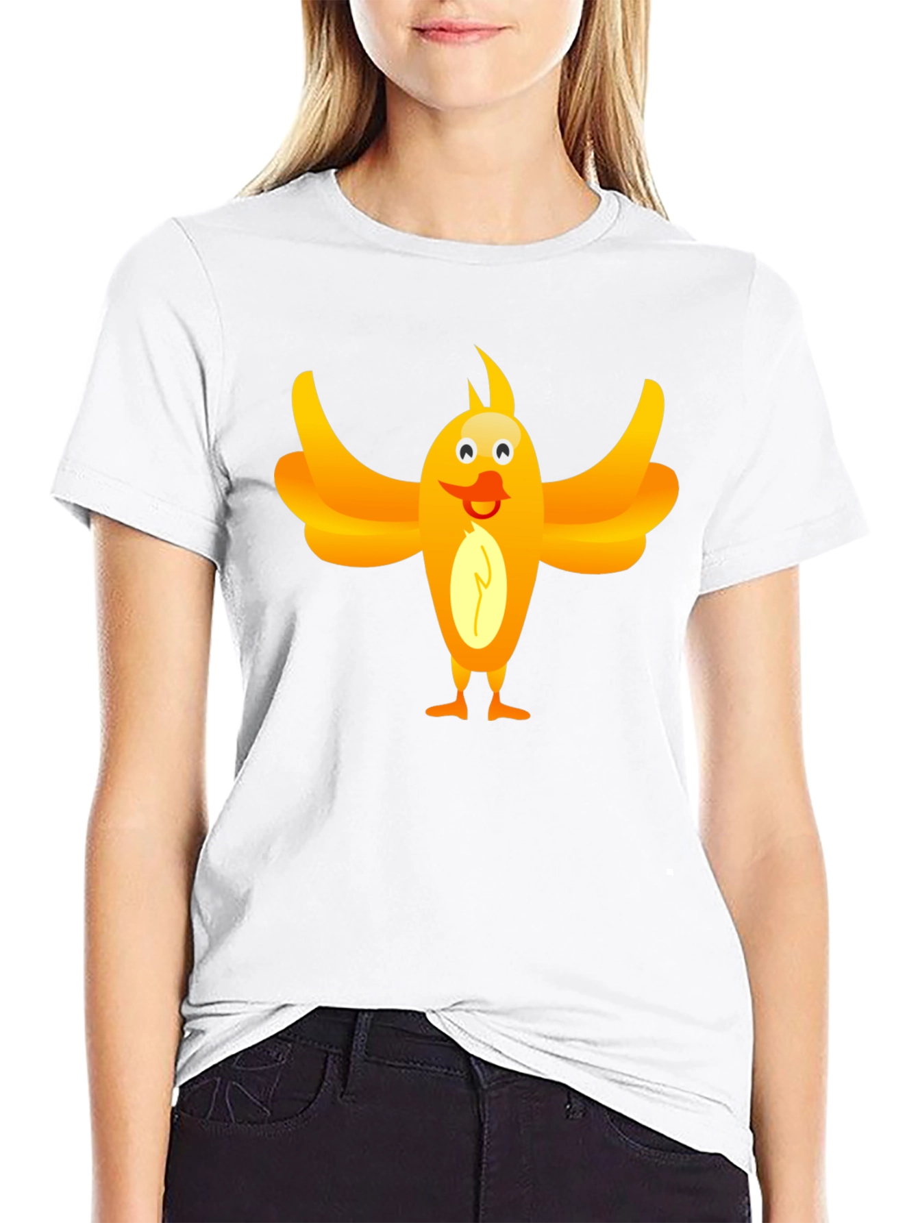 Funny Bird Graphic Tee - Unisex Black T-Shirt
